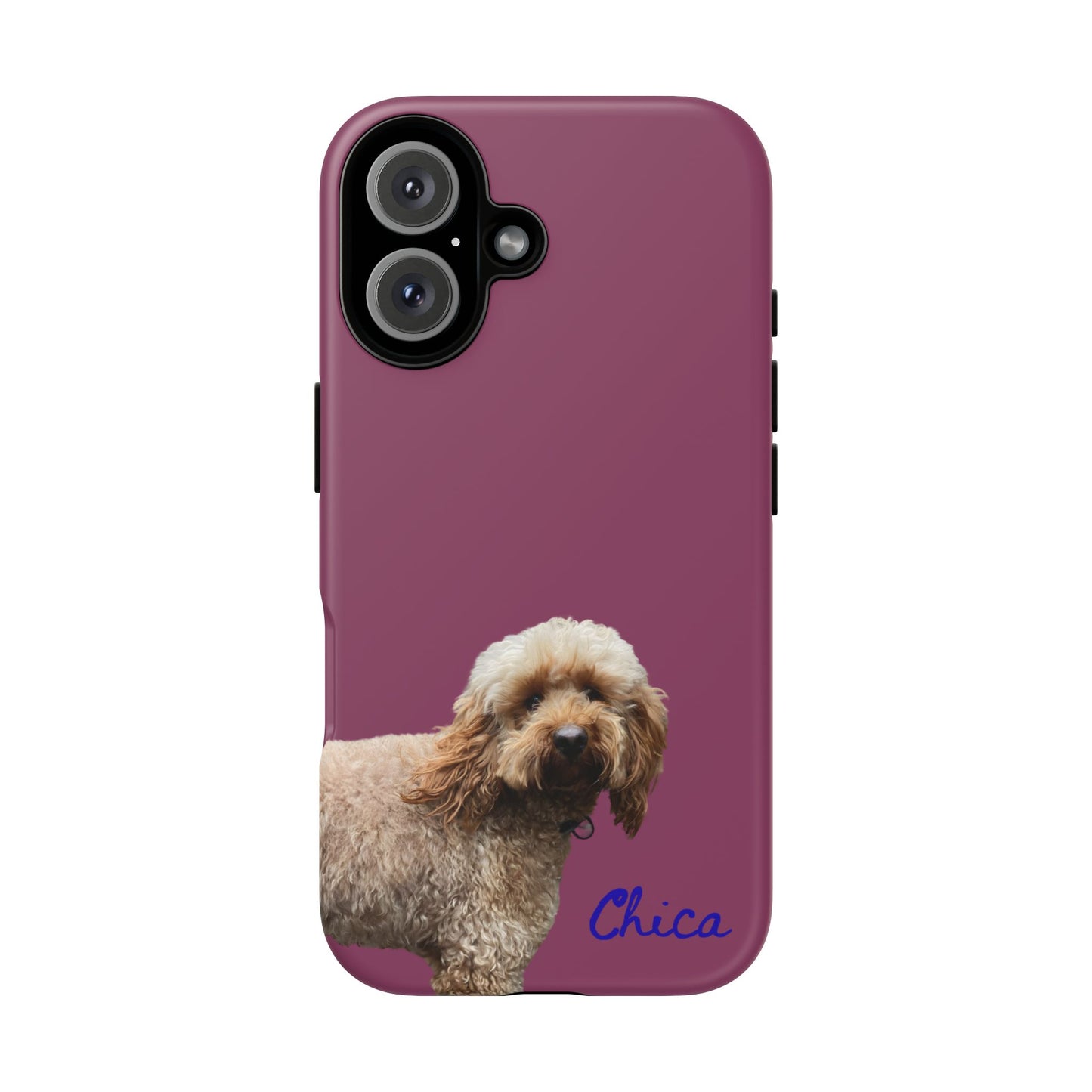 Customizable Pet Tough Phone Case Your Pet Photo or Digital Painting with Name_9 iPhone 16, 15 Pro Max, 15 Plus, Samsung S24 Ultra, Pixel 7
