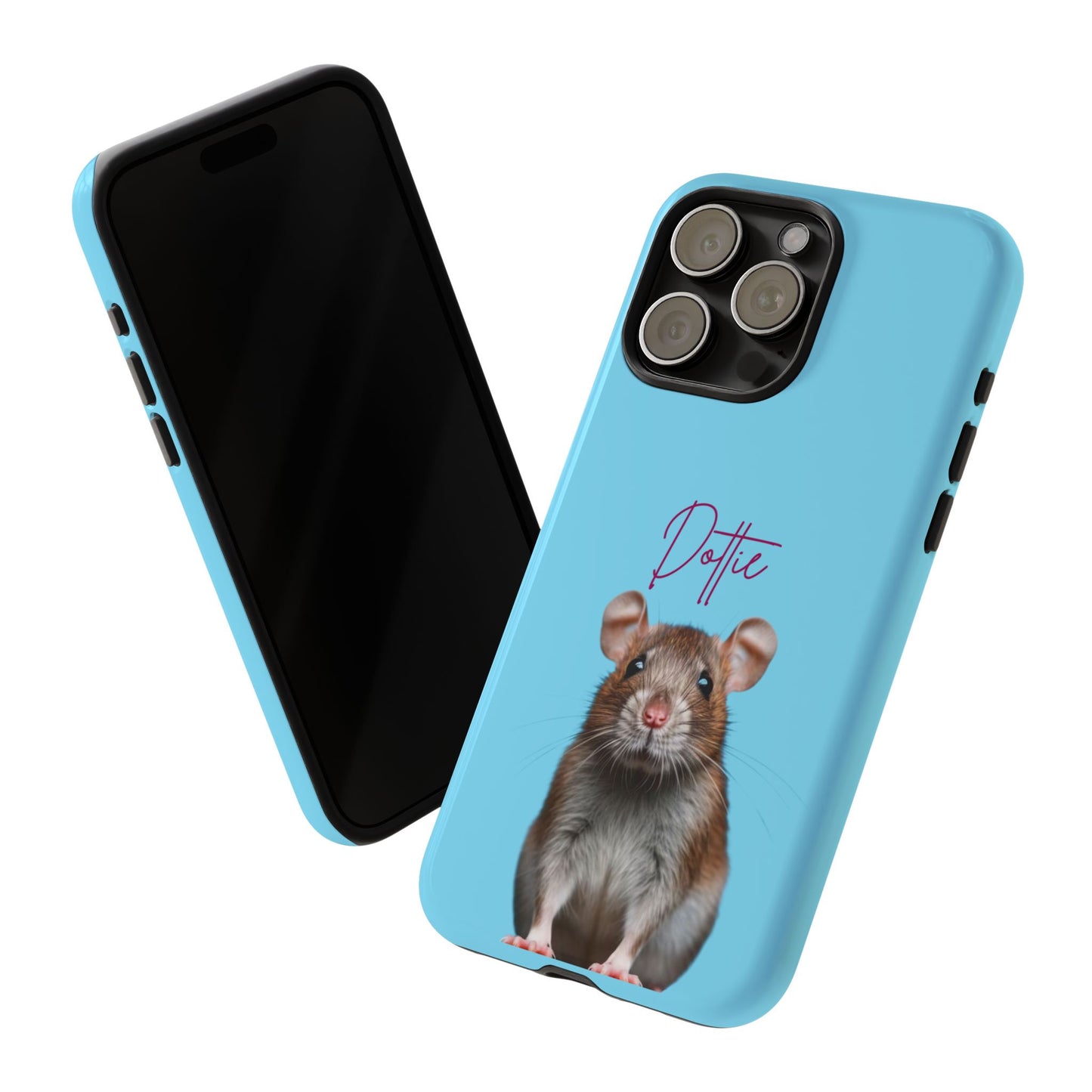 Customizable Pet Tough Phone Case Your Pet Photo or Digital Painting with Name_8 iPhone 16, 15 Pro Max, 15 Plus, Samsung S24 Ultra, Pixel 7