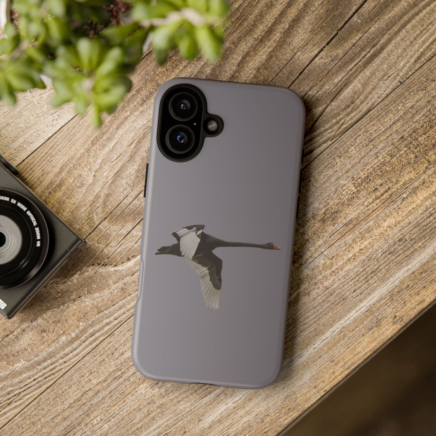 Black Swan- Tough Phone Case - Fono Caso x EstebantheNatureman - Wildlife Photography Case - Gift for Bird Lovers