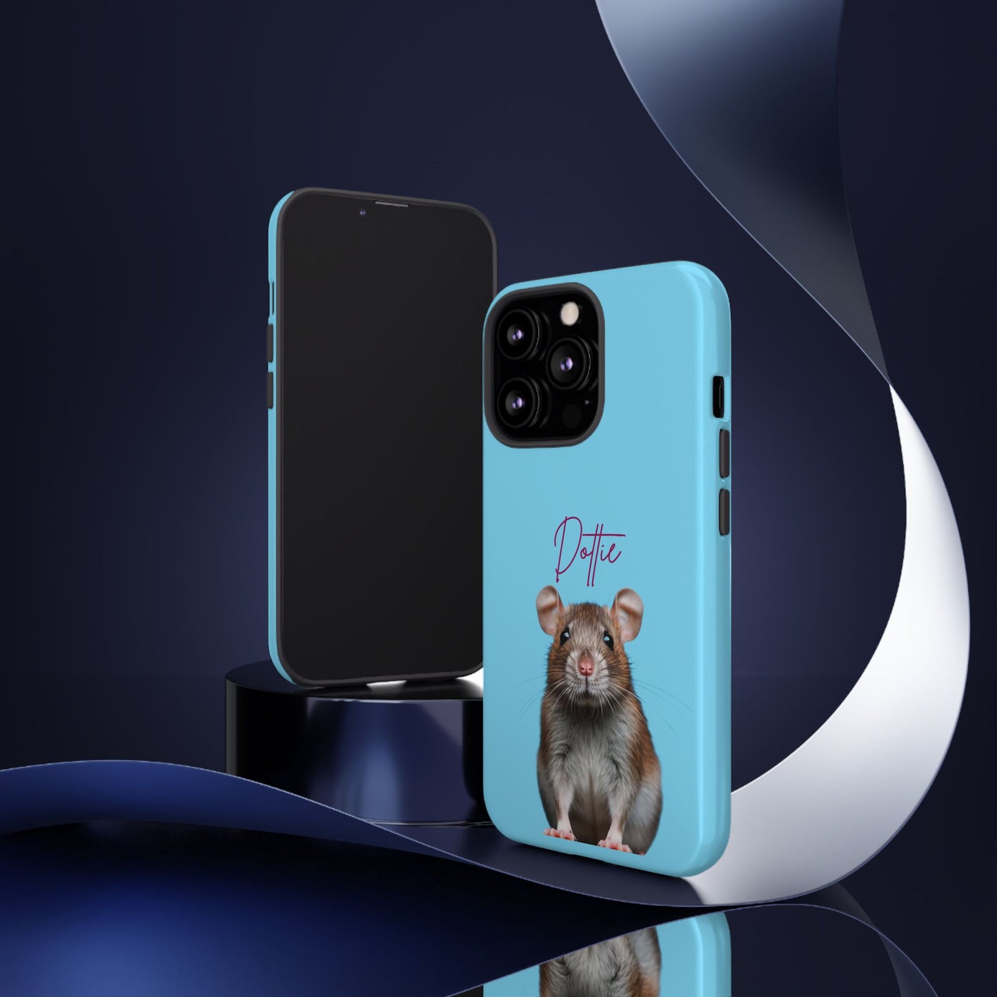 Customizable Pet Tough Phone Case Your Pet Photo or Digital Painting with Name_8 iPhone 16, 15 Pro Max, 15 Plus, Samsung S24 Ultra, Pixel 7