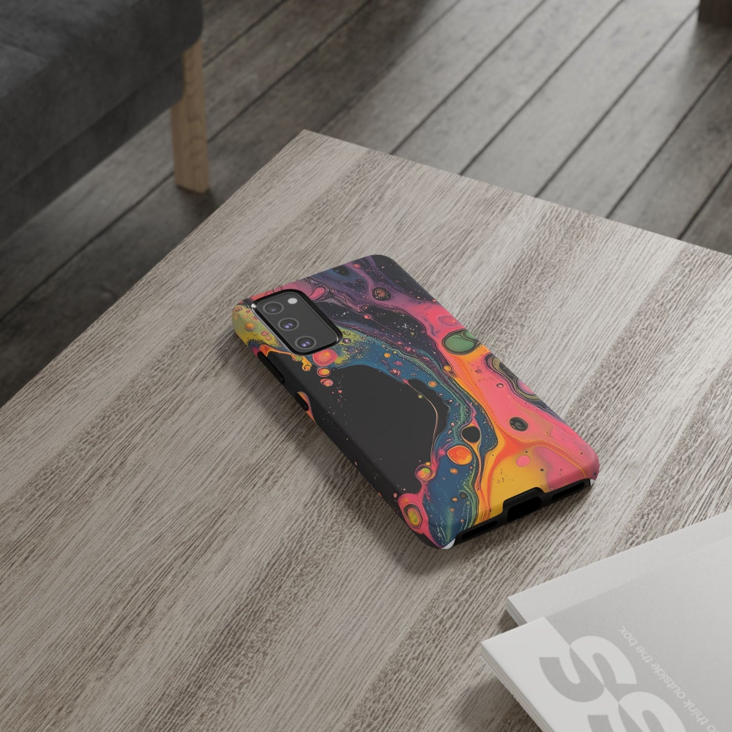 Psychedelic Modern Abstract_8 Customizable Tough Phone Case for iPhone 16, 15 Pro Max, Samsung S24 Ultra, Pixel 7 & more