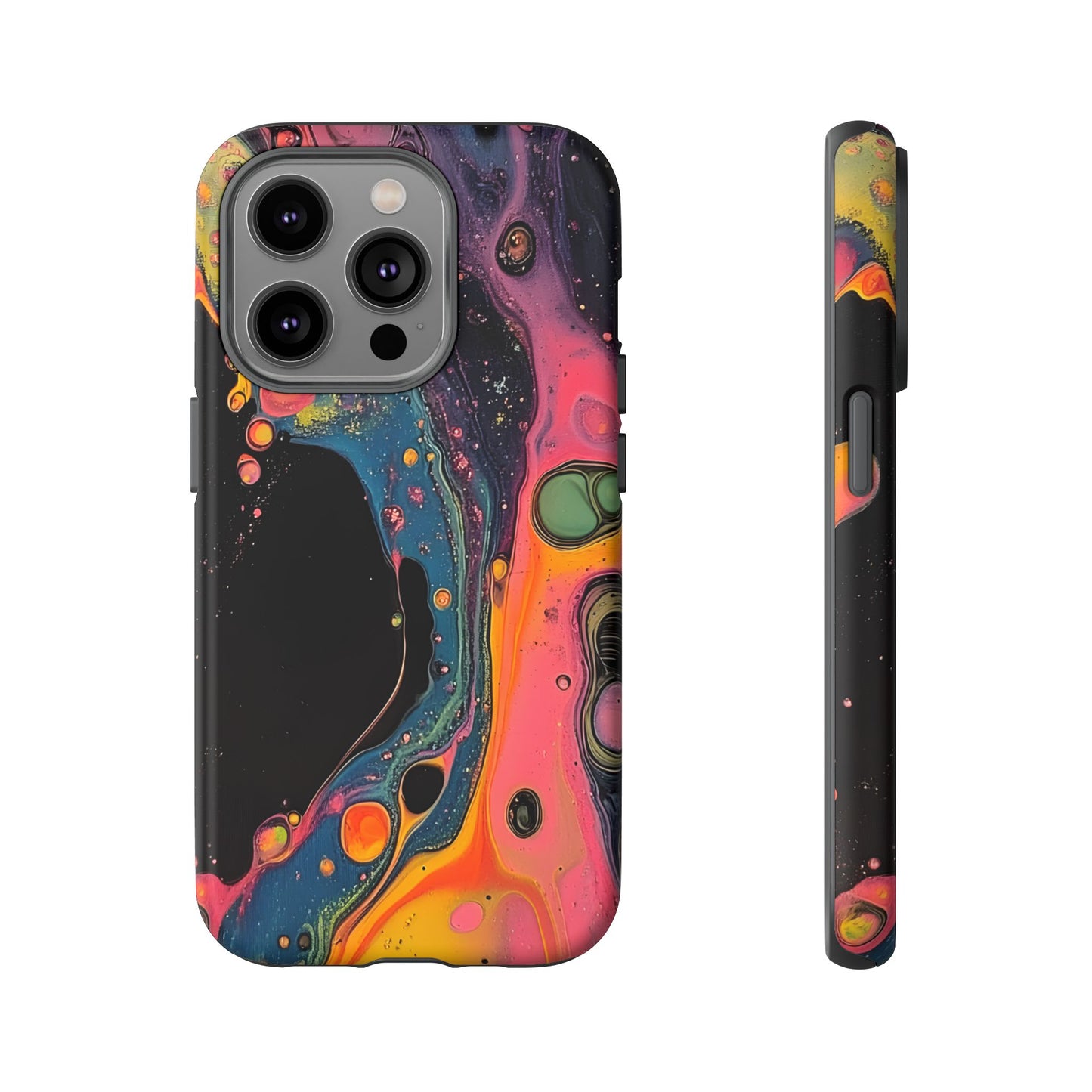 Psychedelic Modern Abstract_8 Customizable Tough Phone Case for iPhone 16, 15 Pro Max, Samsung S24 Ultra, Pixel 7 & more