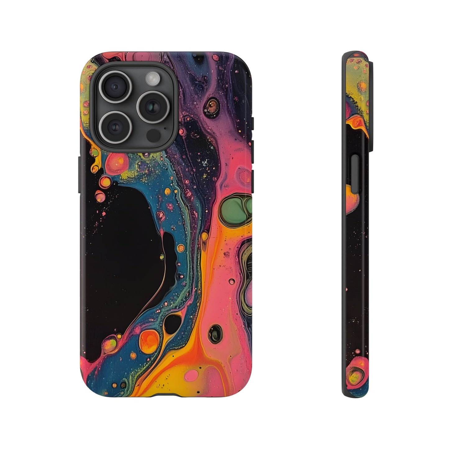 Psychedelic Modern Abstract_8 Customizable Tough Phone Case for iPhone 16, 15 Pro Max, Samsung S24 Ultra, Pixel 7 & more