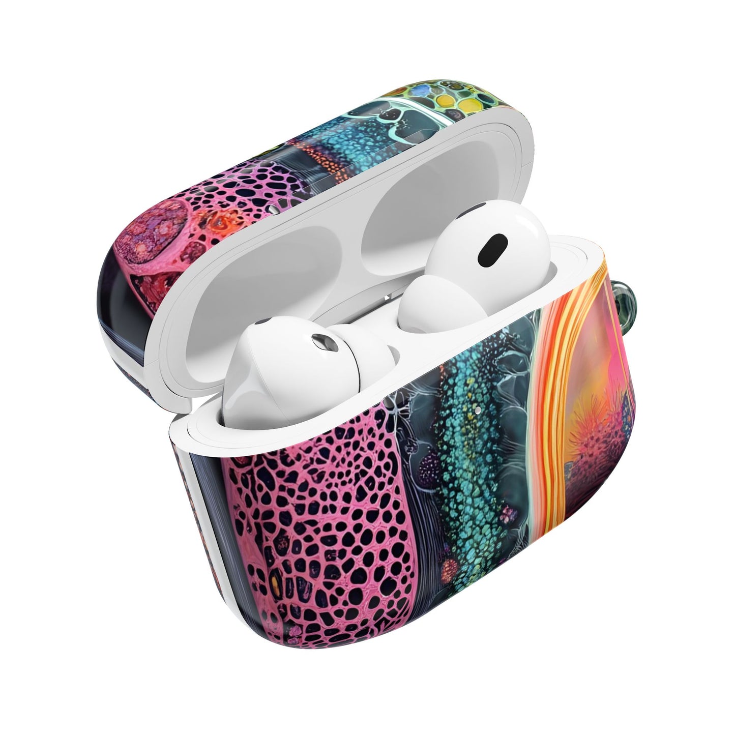 Colorful Abstract Organic Shapes_13 Customizable AirPods Case, Protective Cover, Unique Design