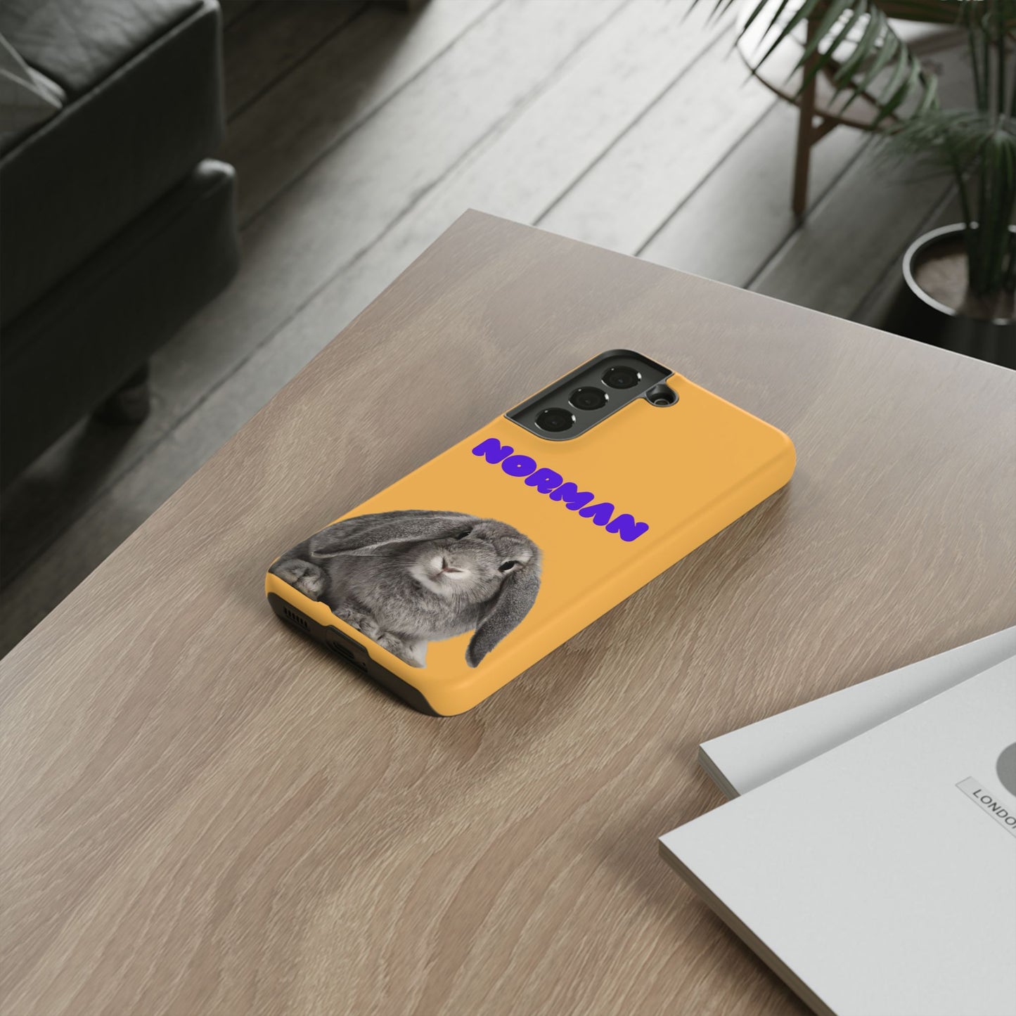 Customizable Pet Tough Phone Case Your Pet Photo or Digital Painting with Name_7