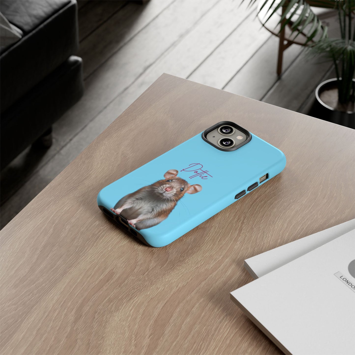 Customizable Pet Tough Phone Case Your Pet Photo or Digital Painting with Name_8 iPhone 16, 15 Pro Max, 15 Plus, Samsung S24 Ultra, Pixel 7