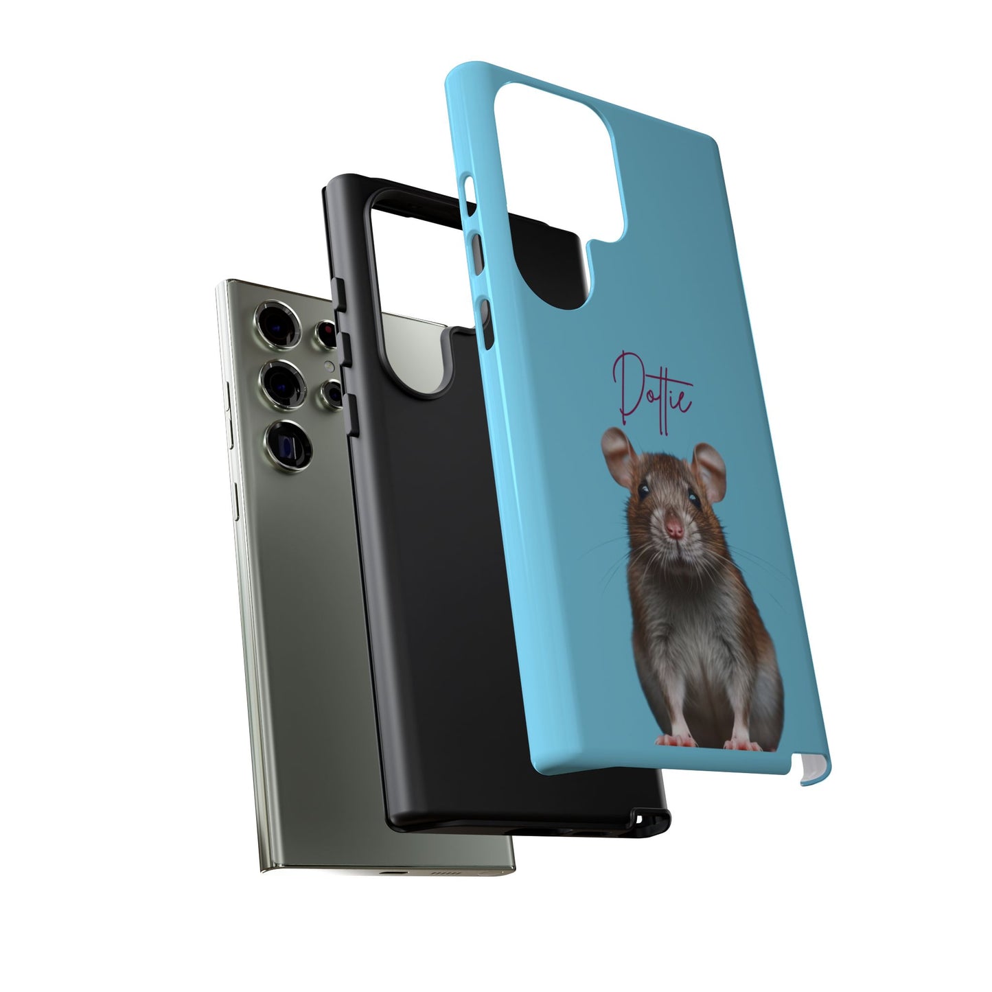 Customizable Pet Tough Phone Case Your Pet Photo or Digital Painting with Name_8 iPhone 16, 15 Pro Max, 15 Plus, Samsung S24 Ultra, Pixel 7