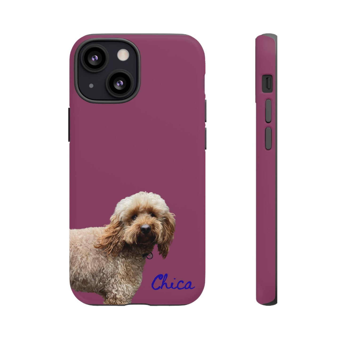 Customizable Pet Tough Phone Case Your Pet Photo or Digital Painting with Name_9 iPhone 16, 15 Pro Max, 15 Plus, Samsung S24 Ultra, Pixel 7