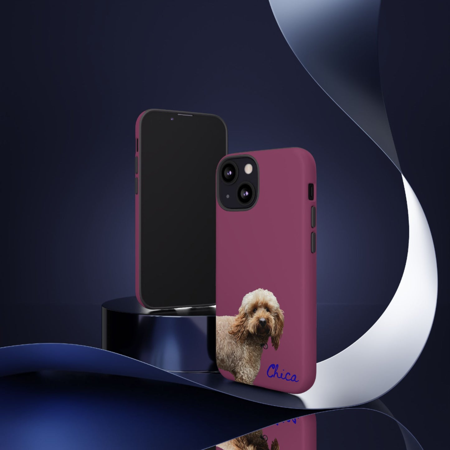 Customizable Pet Tough Phone Case Your Pet Photo or Digital Painting with Name_9 iPhone 16, 15 Pro Max, 15 Plus, Samsung S24 Ultra, Pixel 7