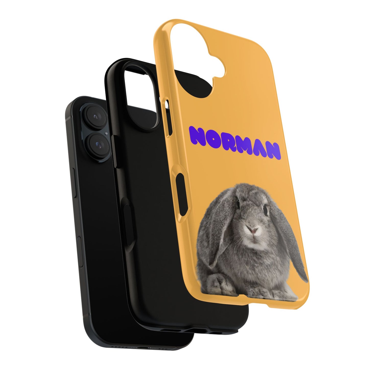 Customizable Pet Tough Phone Case Your Pet Photo or Digital Painting with Name_7