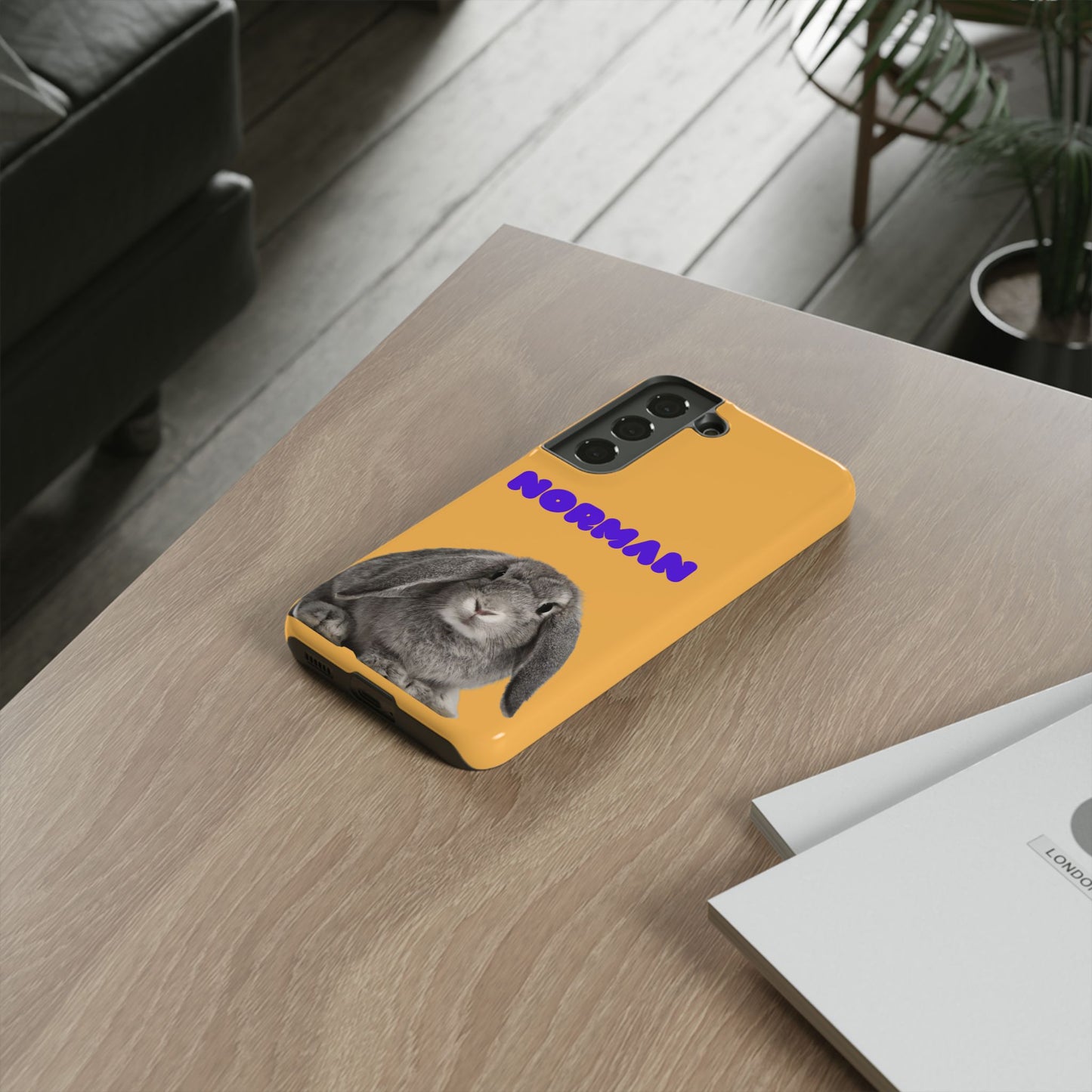 Customizable Pet Tough Phone Case Your Pet Photo or Digital Painting with Name_7