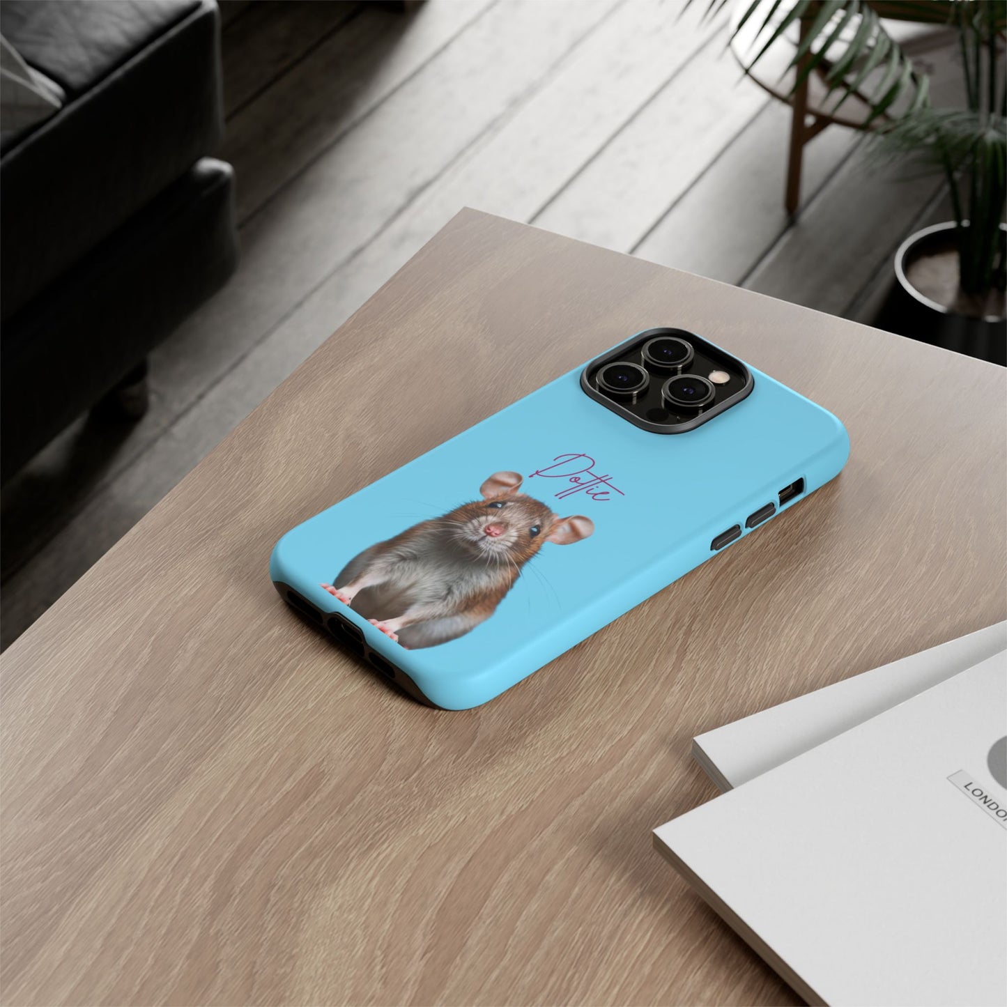 Customizable Pet Tough Phone Case Your Pet Photo or Digital Painting with Name_8 iPhone 16, 15 Pro Max, 15 Plus, Samsung S24 Ultra, Pixel 7