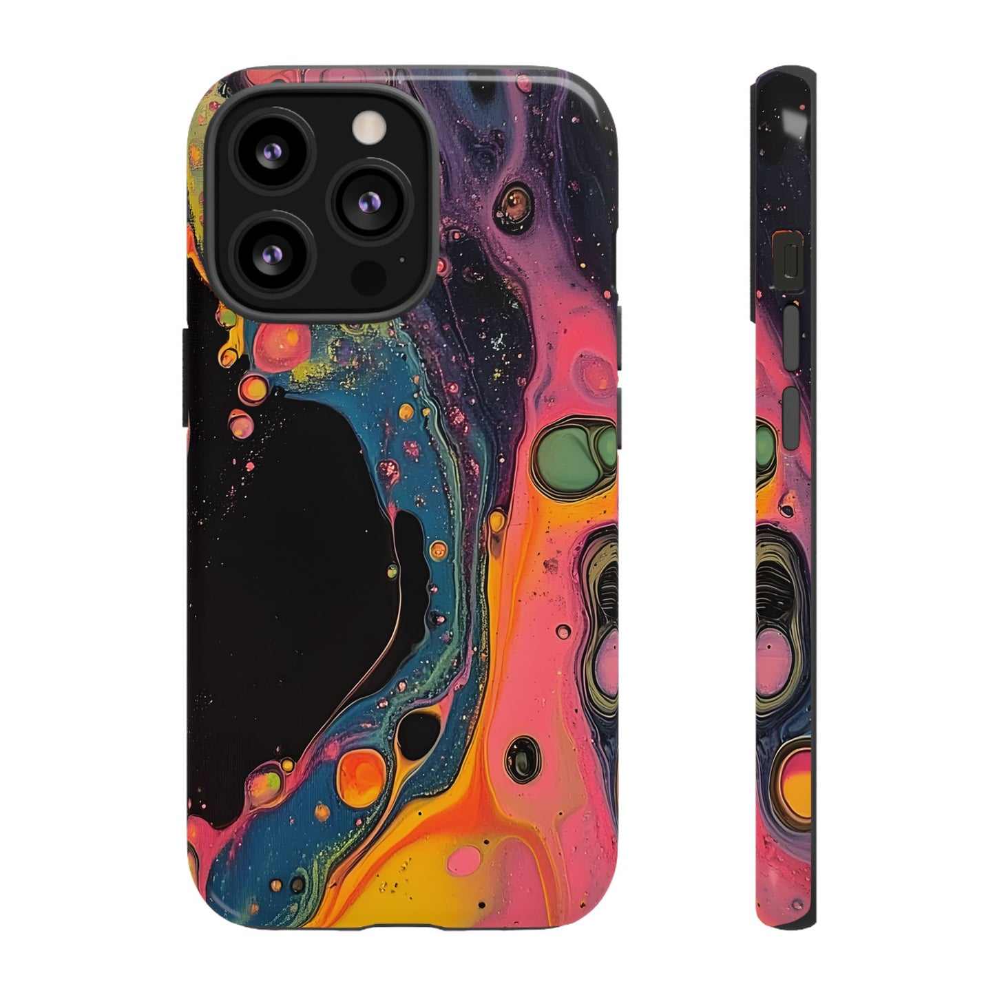 Psychedelic Modern Abstract_8 Customizable Tough Phone Case for iPhone 16, 15 Pro Max, Samsung S24 Ultra, Pixel 7 & more