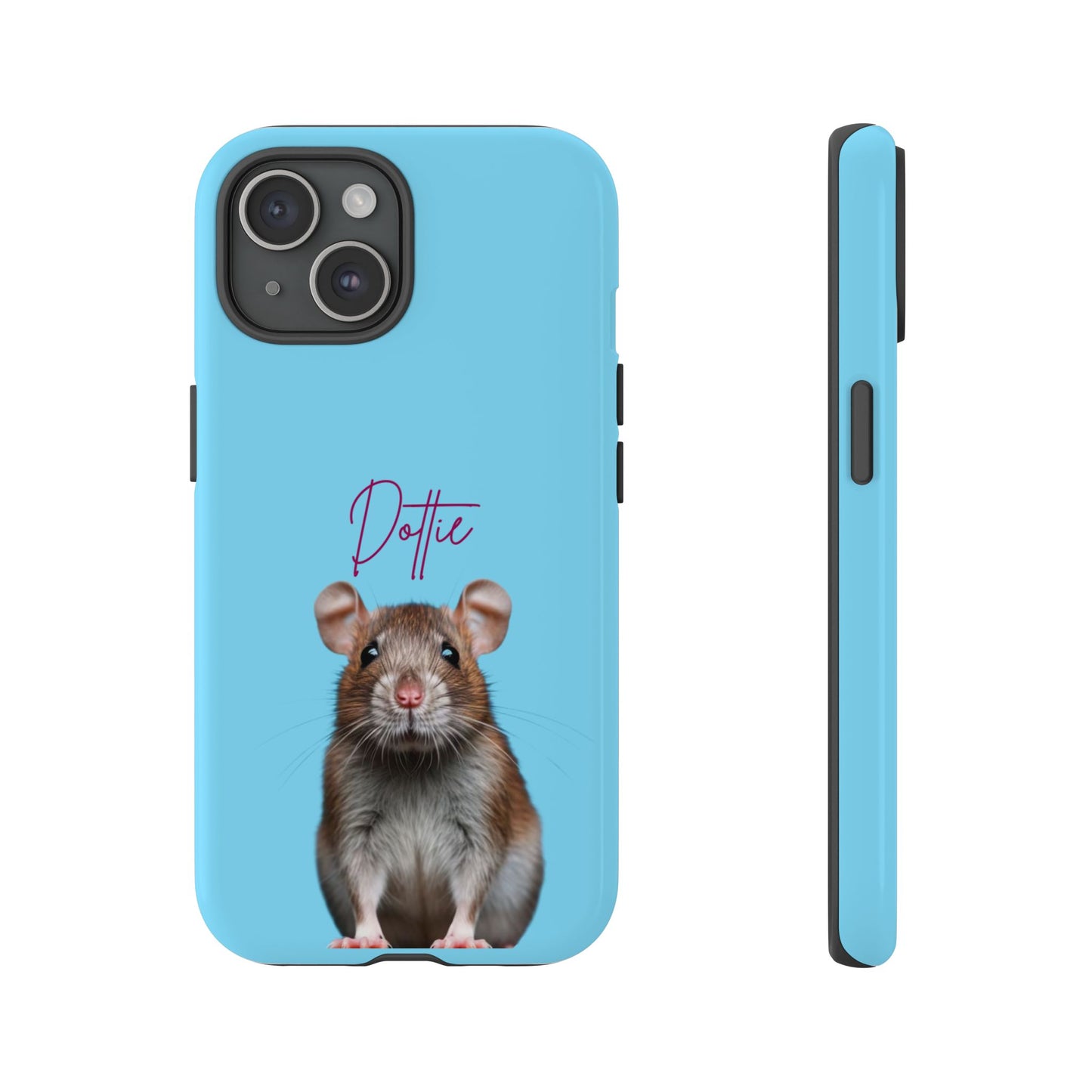 Customizable Pet Tough Phone Case Your Pet Photo or Digital Painting with Name_8 iPhone 16, 15 Pro Max, 15 Plus, Samsung S24 Ultra, Pixel 7