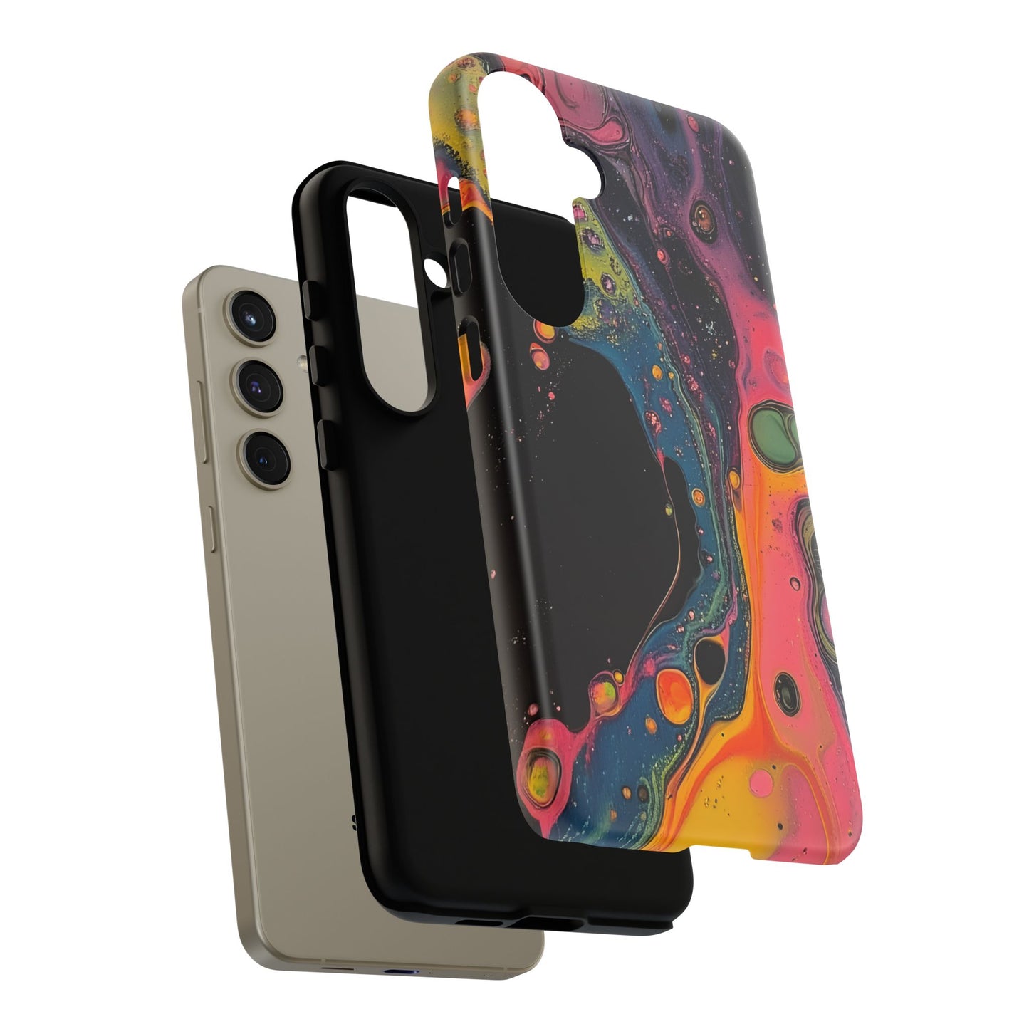 Psychedelic Modern Abstract_8 Customizable Tough Phone Case for iPhone 16, 15 Pro Max, Samsung S24 Ultra, Pixel 7 & more