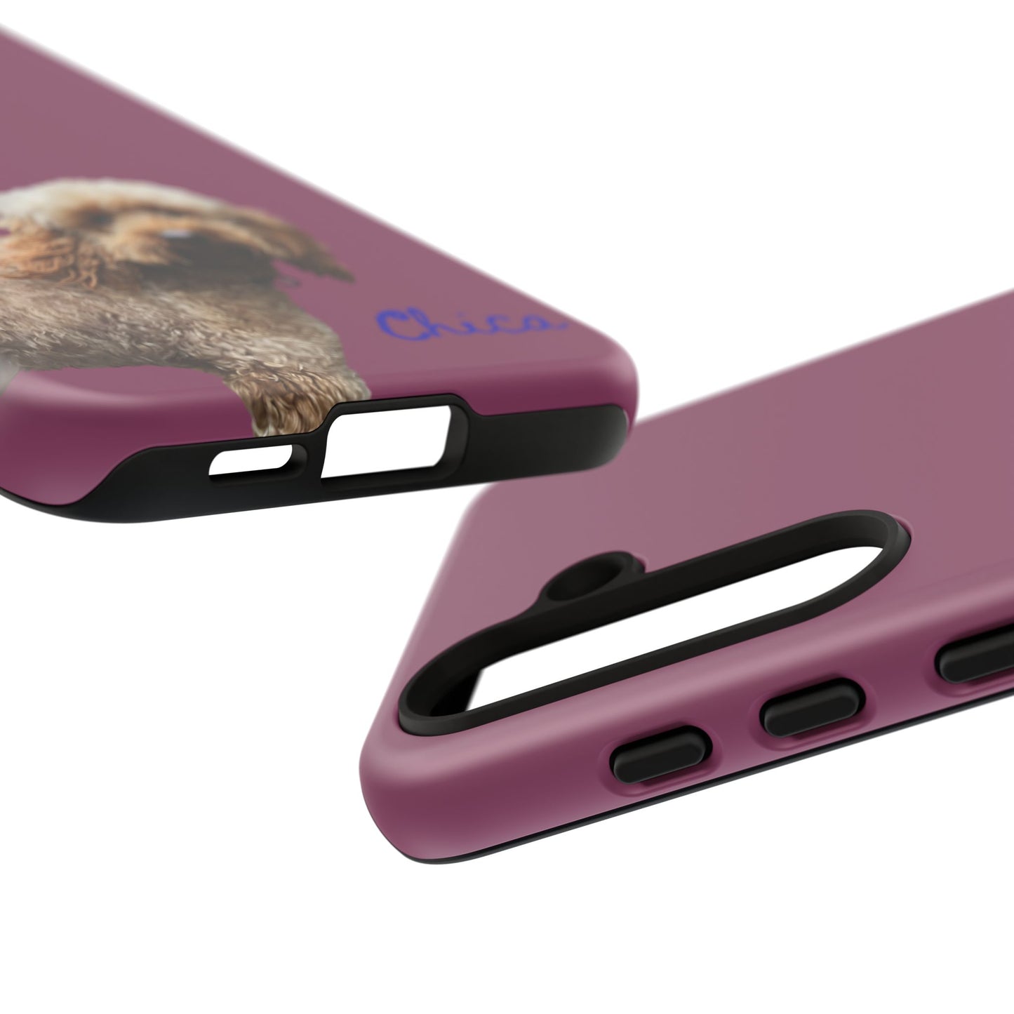 Customizable Pet Tough Phone Case Your Pet Photo or Digital Painting with Name_9 iPhone 16, 15 Pro Max, 15 Plus, Samsung S24 Ultra, Pixel 7