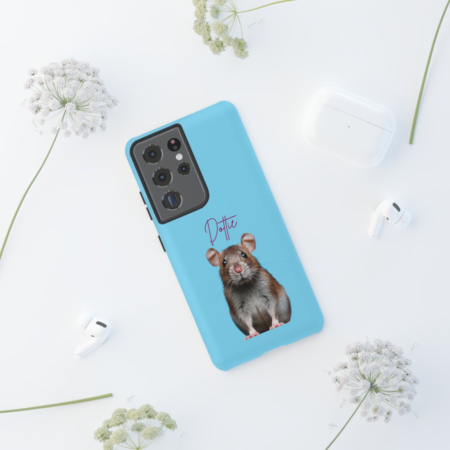Customizable Pet Tough Phone Case Your Pet Photo or Digital Painting with Name_8 iPhone 16, 15 Pro Max, 15 Plus, Samsung S24 Ultra, Pixel 7
