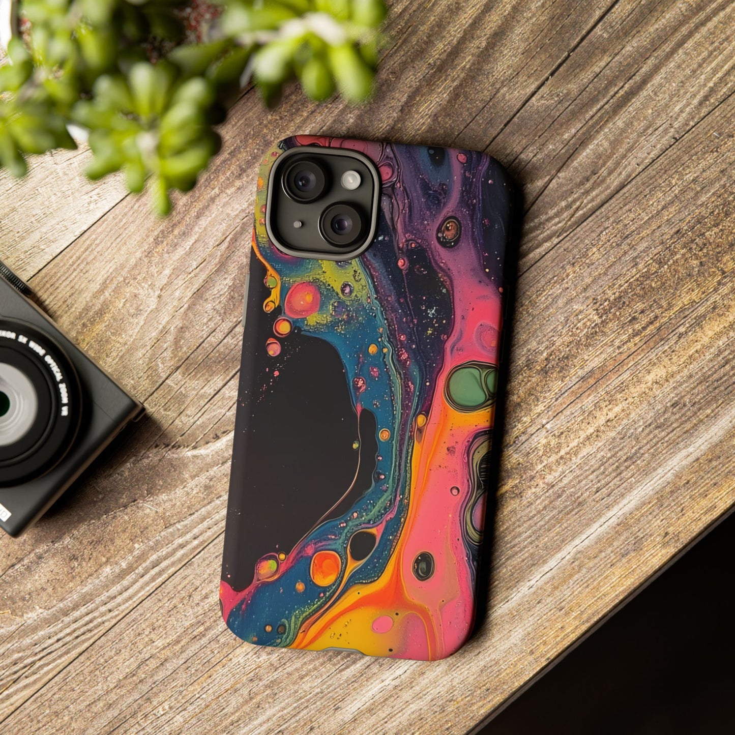 Psychedelic Modern Abstract_8 Customizable Tough Phone Case for iPhone 16, 15 Pro Max, Samsung S24 Ultra, Pixel 7 & more