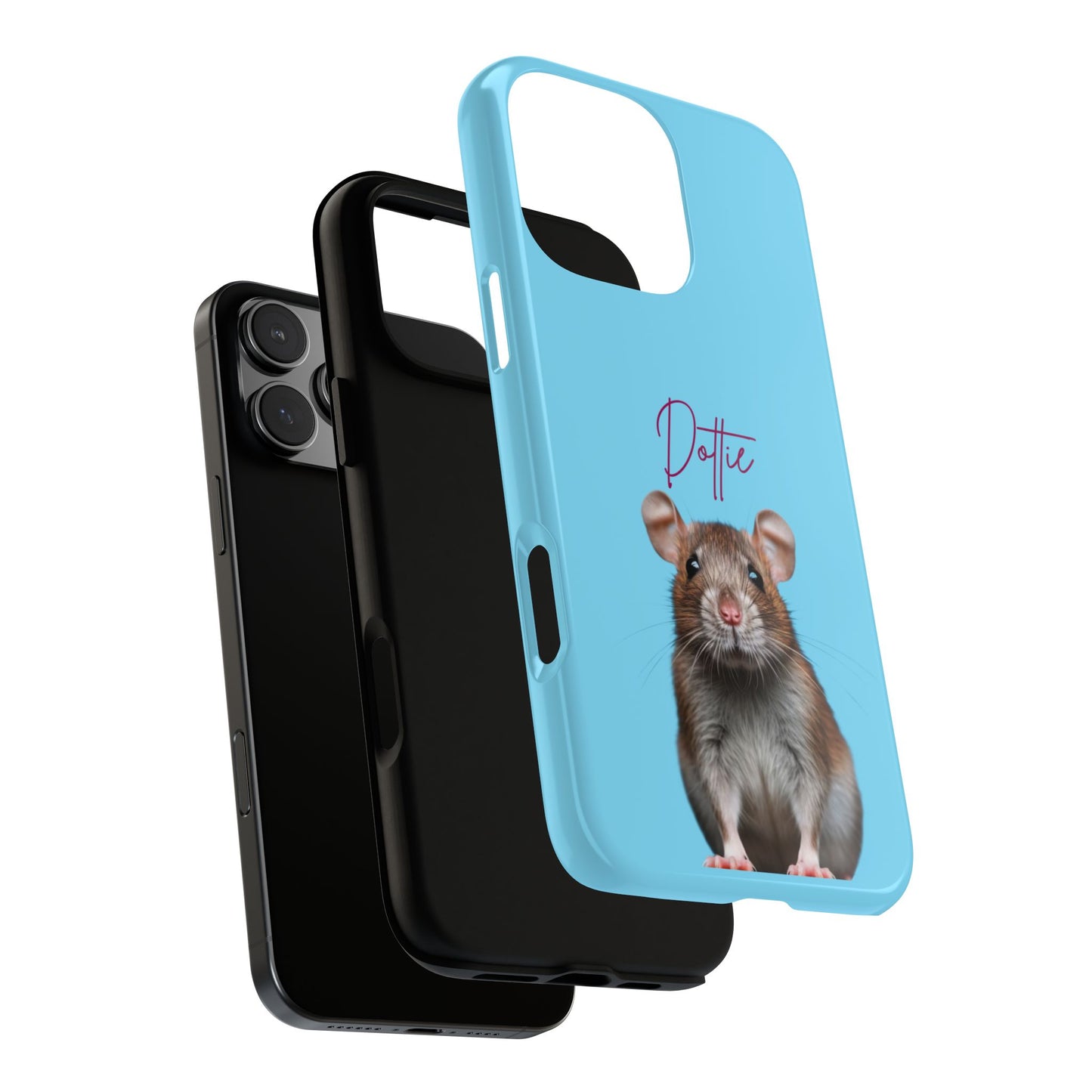 Customizable Pet Tough Phone Case Your Pet Photo or Digital Painting with Name_8 iPhone 16, 15 Pro Max, 15 Plus, Samsung S24 Ultra, Pixel 7