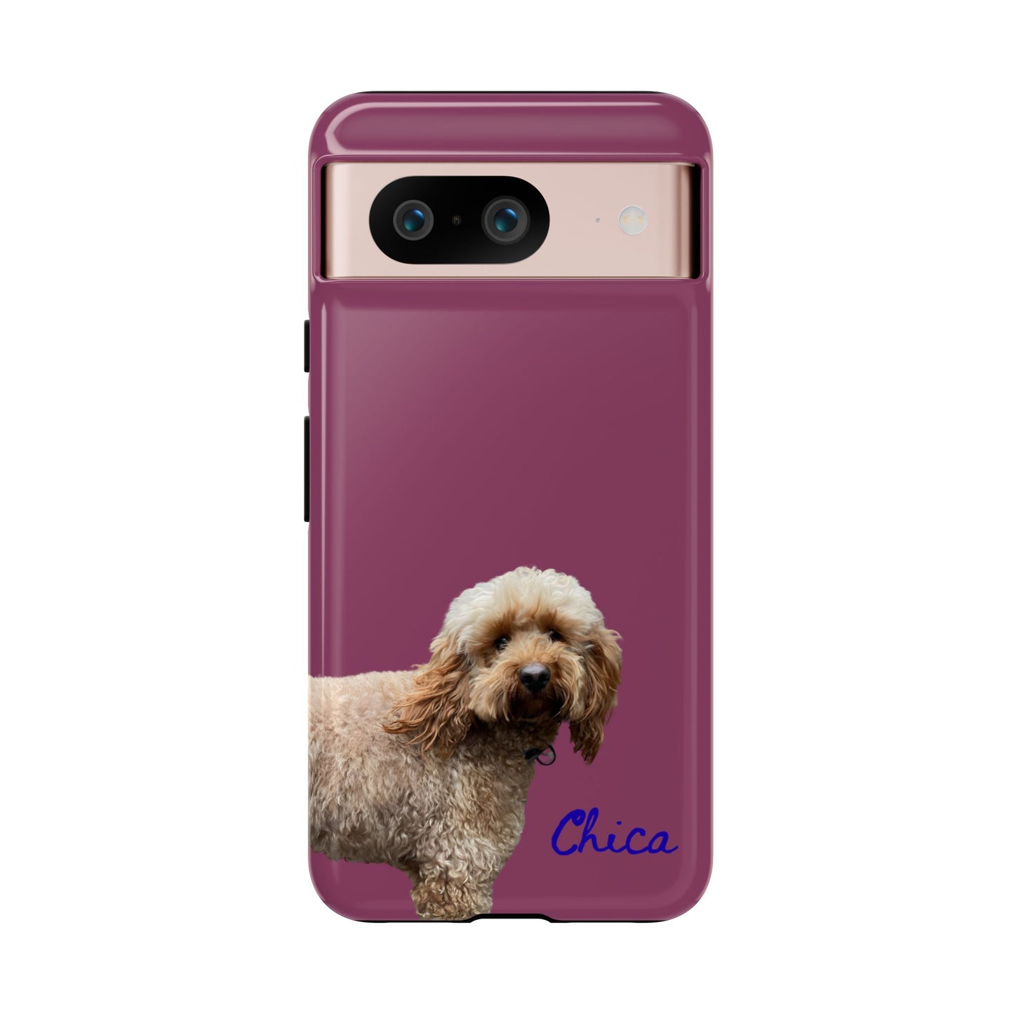 Customizable Pet Tough Phone Case Your Pet Photo or Digital Painting with Name_9 iPhone 16, 15 Pro Max, 15 Plus, Samsung S24 Ultra, Pixel 7