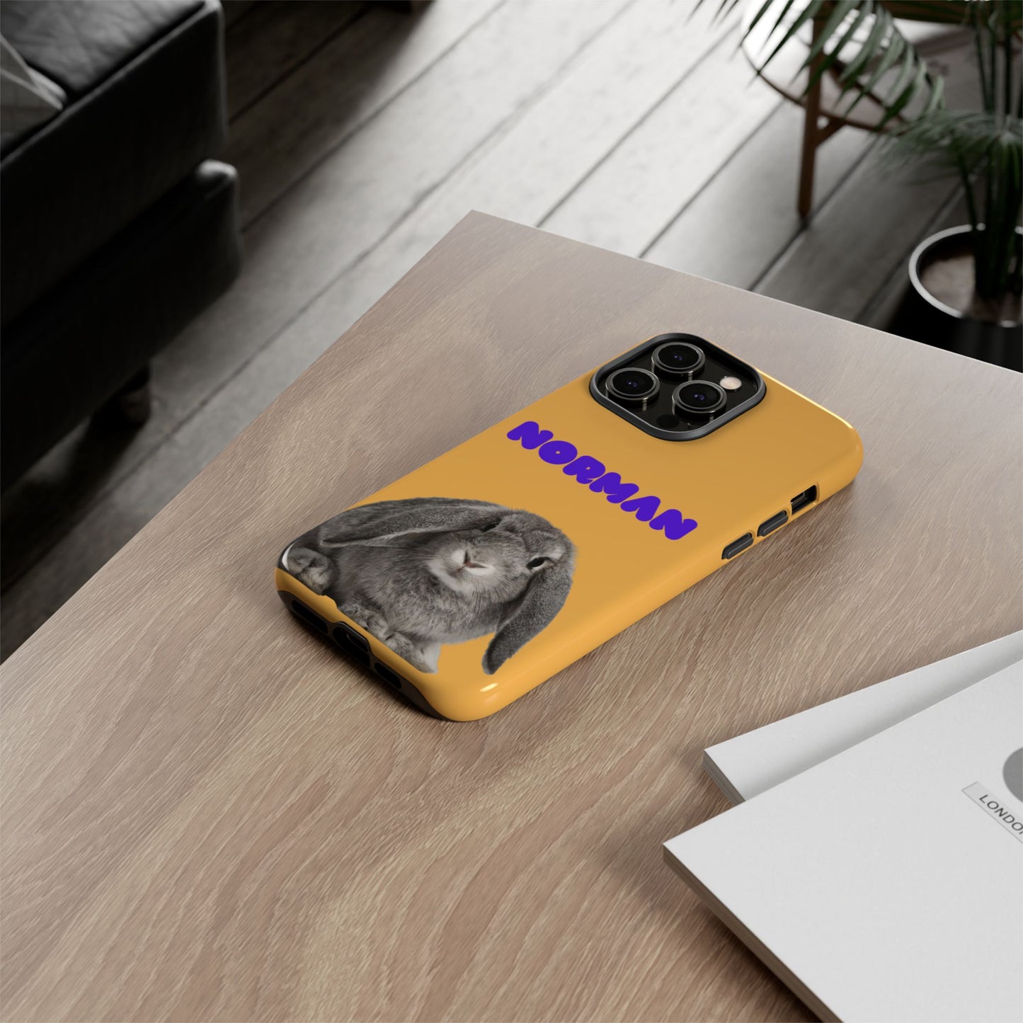 Customizable Pet Tough Phone Case Your Pet Photo or Digital Painting with Name_7