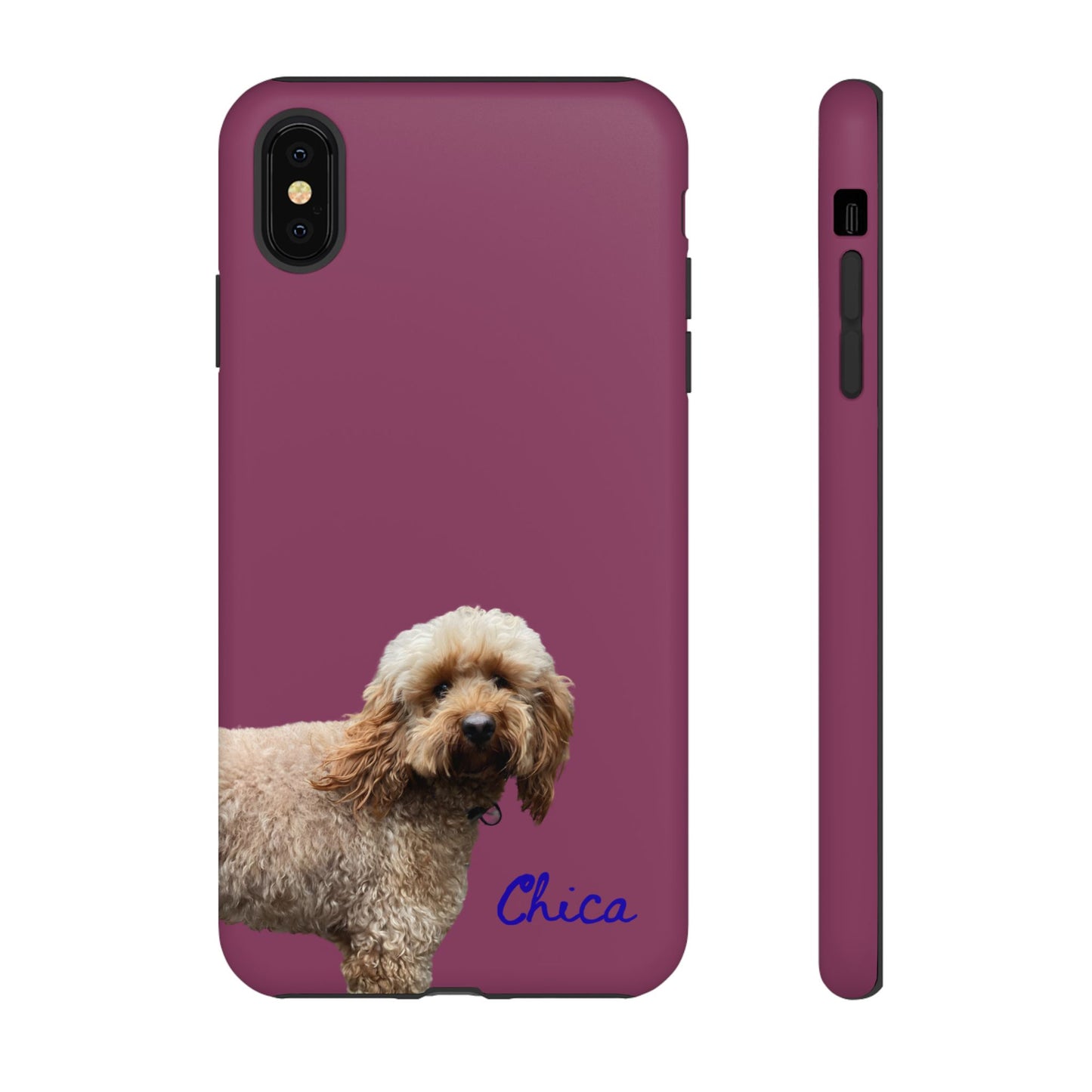 Customizable Pet Tough Phone Case Your Pet Photo or Digital Painting with Name_9 iPhone 16, 15 Pro Max, 15 Plus, Samsung S24 Ultra, Pixel 7