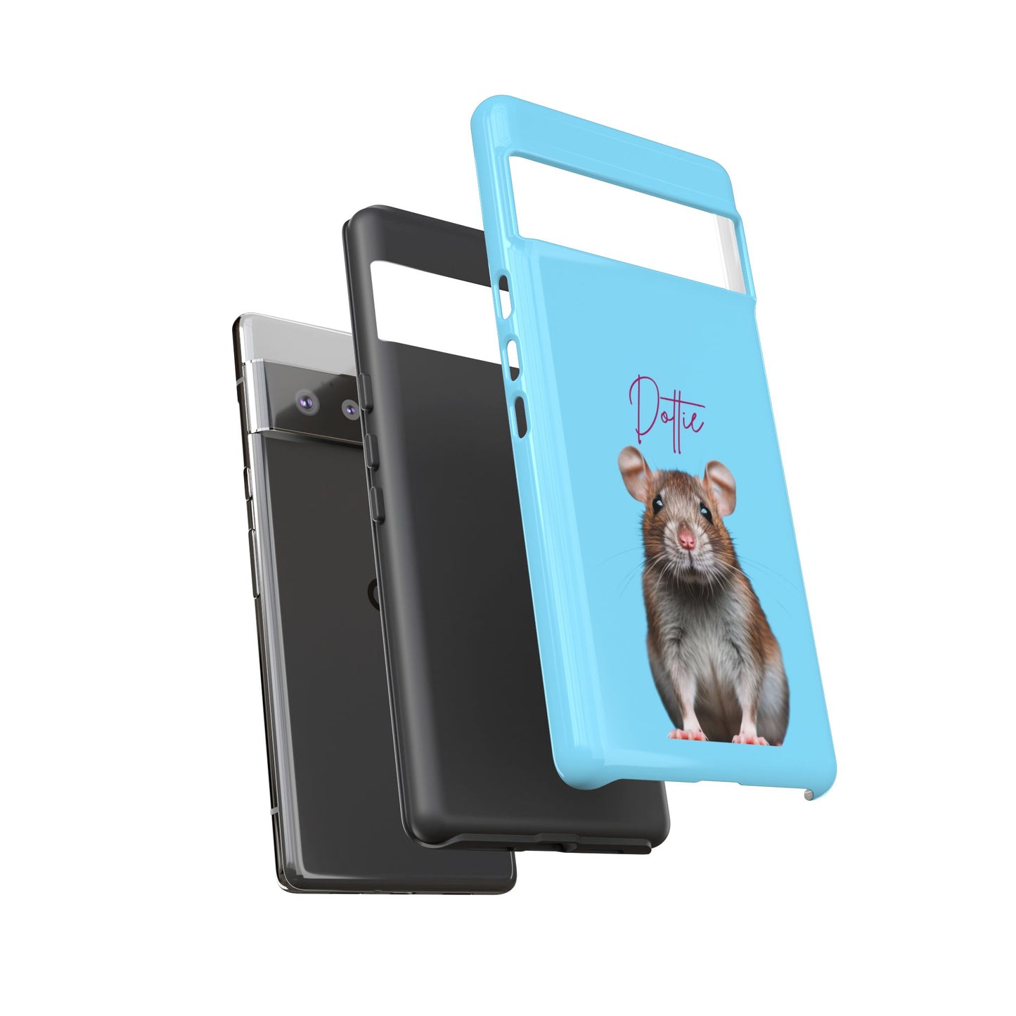 Customizable Pet Tough Phone Case Your Pet Photo or Digital Painting with Name_8 iPhone 16, 15 Pro Max, 15 Plus, Samsung S24 Ultra, Pixel 7