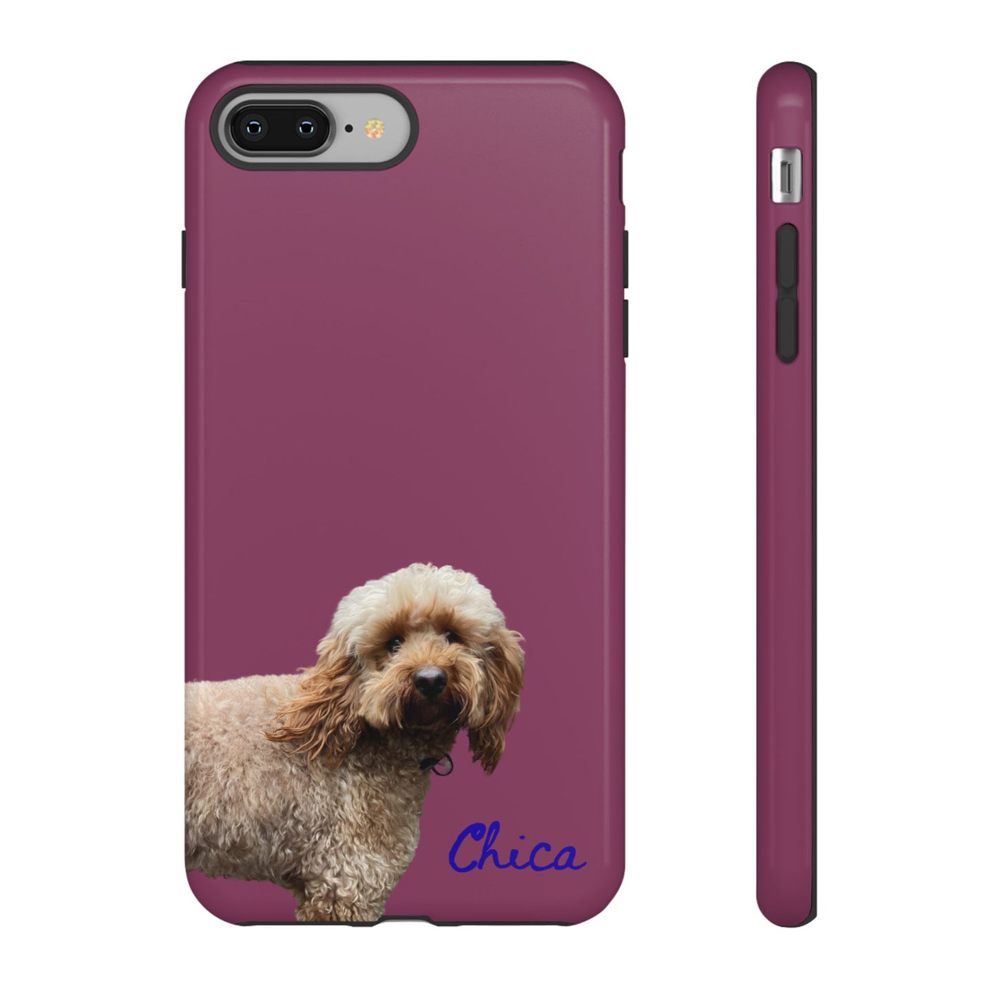 Customizable Pet Tough Phone Case Your Pet Photo or Digital Painting with Name_9 iPhone 16, 15 Pro Max, 15 Plus, Samsung S24 Ultra, Pixel 7
