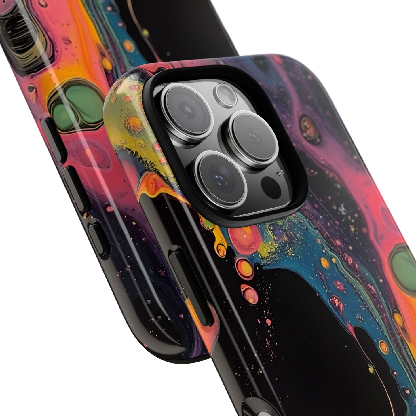 Psychedelic Modern Abstract_8 Customizable Tough Phone Case for iPhone 16, 15 Pro Max, Samsung S24 Ultra, Pixel 7 & more