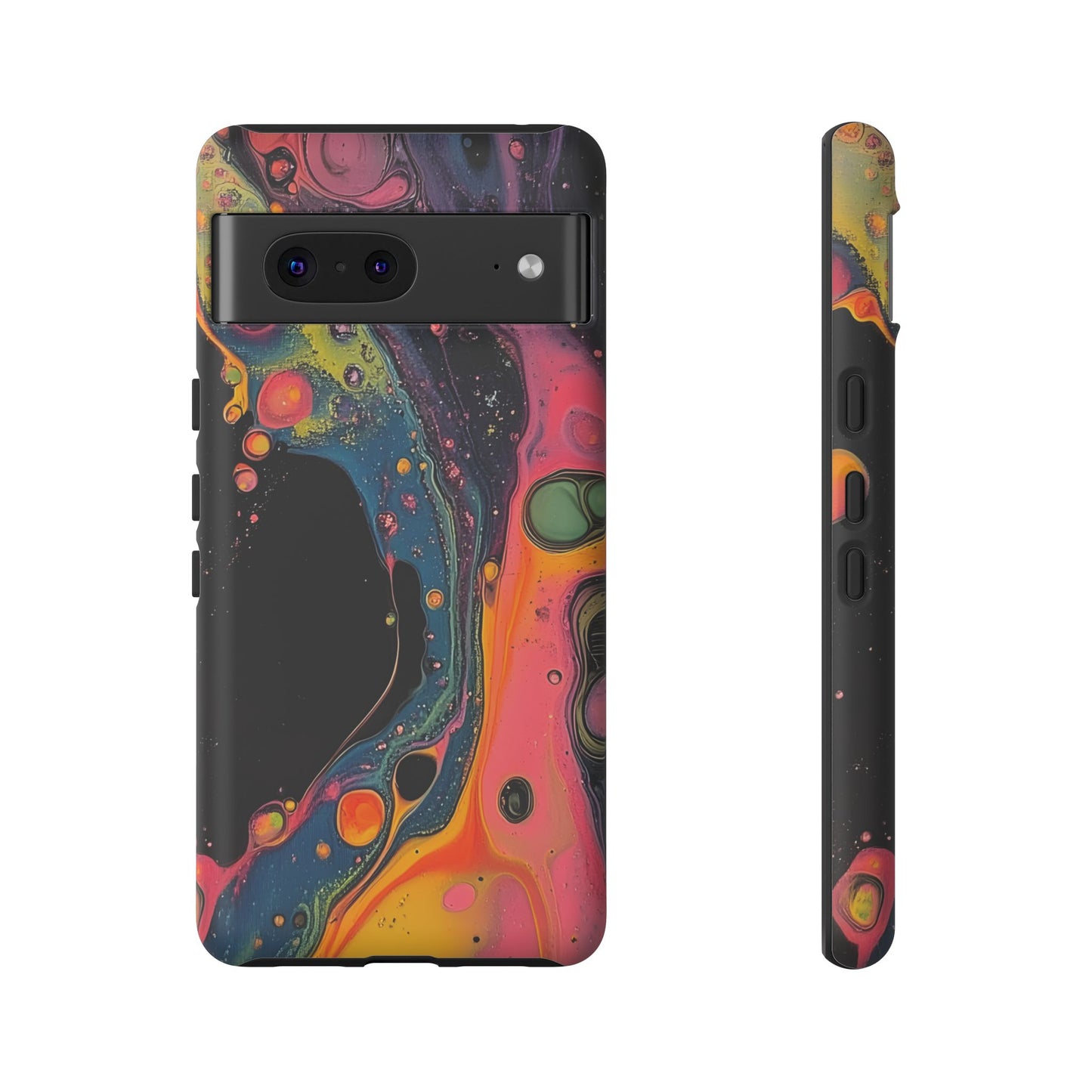 Psychedelic Modern Abstract_8 Customizable Tough Phone Case for iPhone 16, 15 Pro Max, Samsung S24 Ultra, Pixel 7 & more