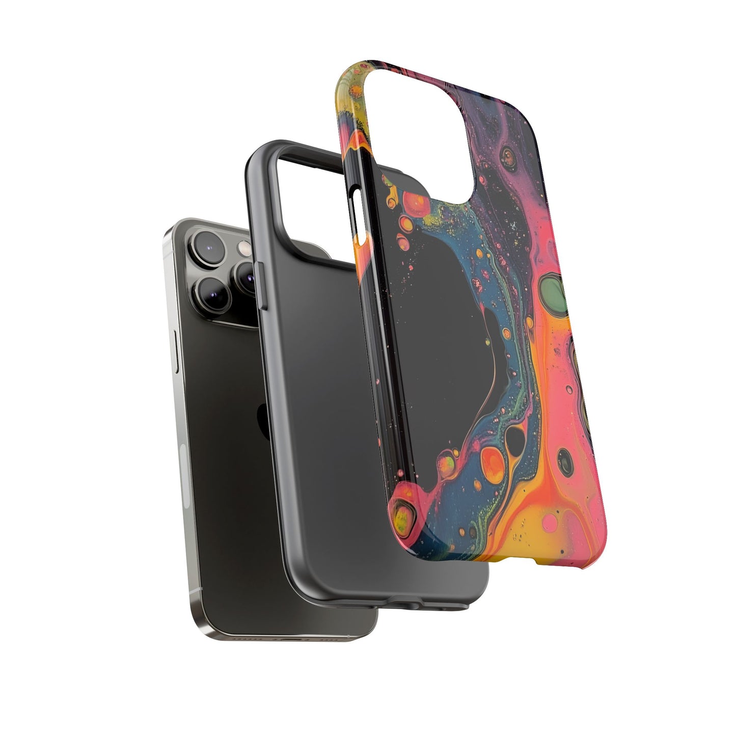 Psychedelic Modern Abstract_8 Customizable Tough Phone Case for iPhone 16, 15 Pro Max, Samsung S24 Ultra, Pixel 7 & more