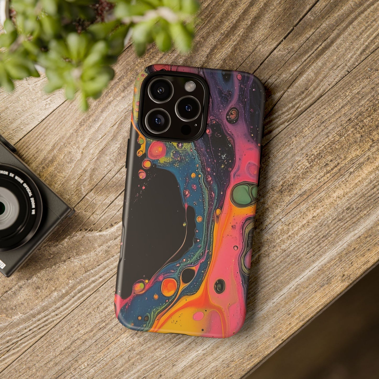 Psychedelic Modern Abstract_8 Customizable Tough Phone Case for iPhone 16, 15 Pro Max, Samsung S24 Ultra, Pixel 7 & more