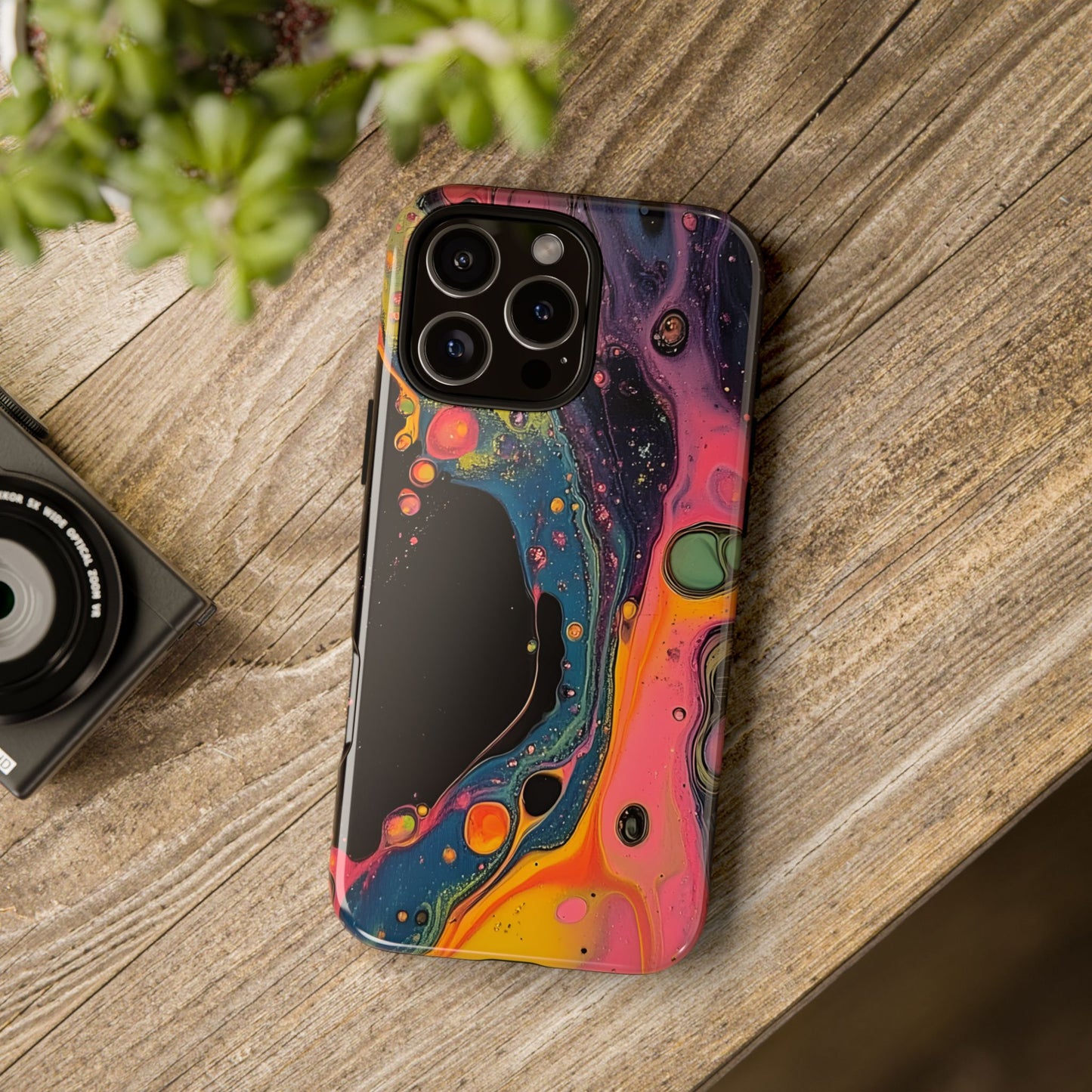 Psychedelic Modern Abstract_8 Customizable Tough Phone Case for iPhone 16, 15 Pro Max, Samsung S24 Ultra, Pixel 7 & more