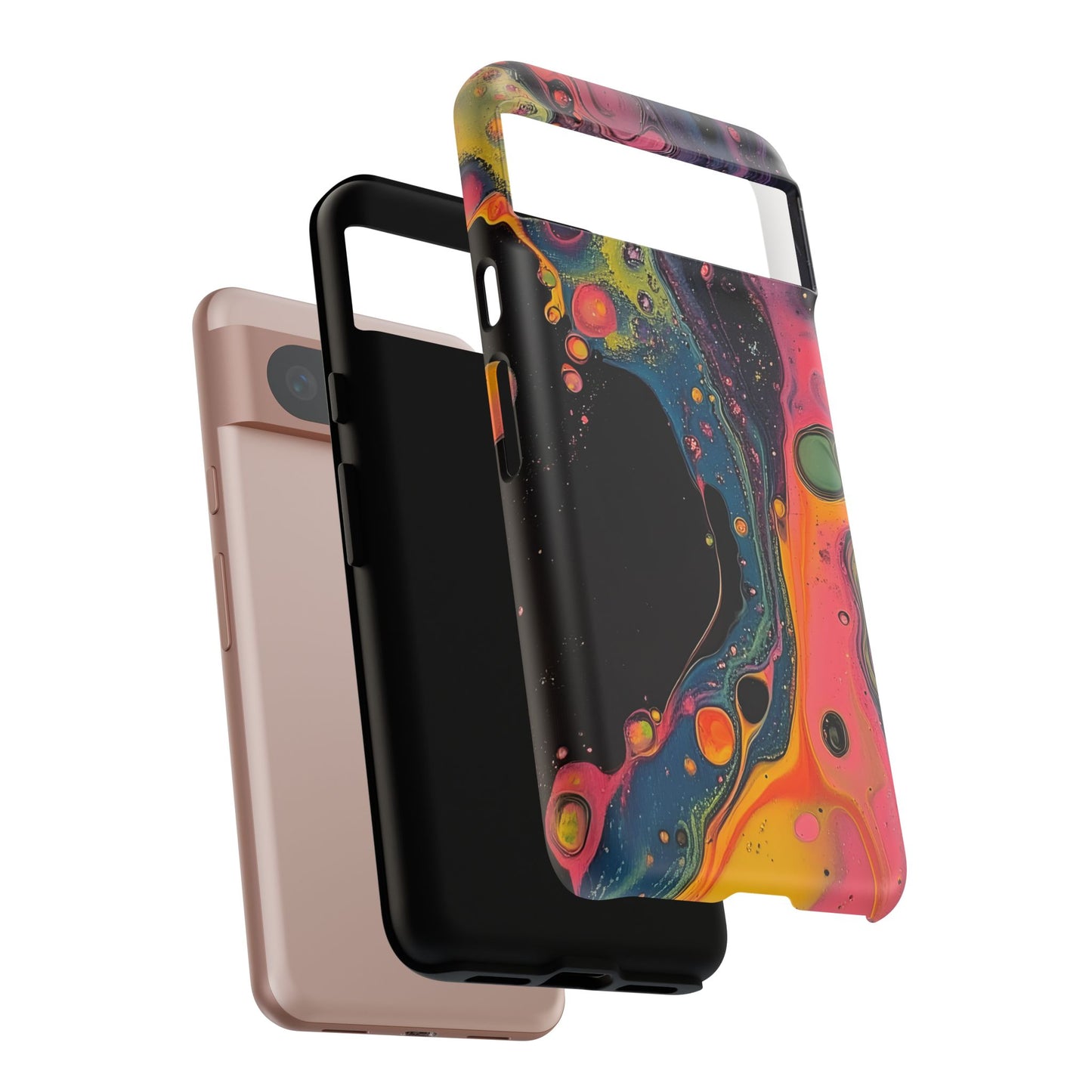 Psychedelic Modern Abstract_8 Customizable Tough Phone Case for iPhone 16, 15 Pro Max, Samsung S24 Ultra, Pixel 7 & more
