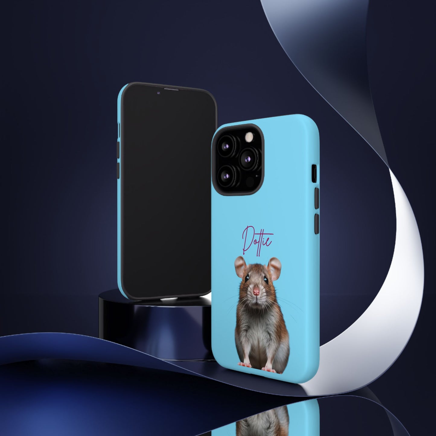 Customizable Pet Tough Phone Case Your Pet Photo or Digital Painting with Name_8 iPhone 16, 15 Pro Max, 15 Plus, Samsung S24 Ultra, Pixel 7