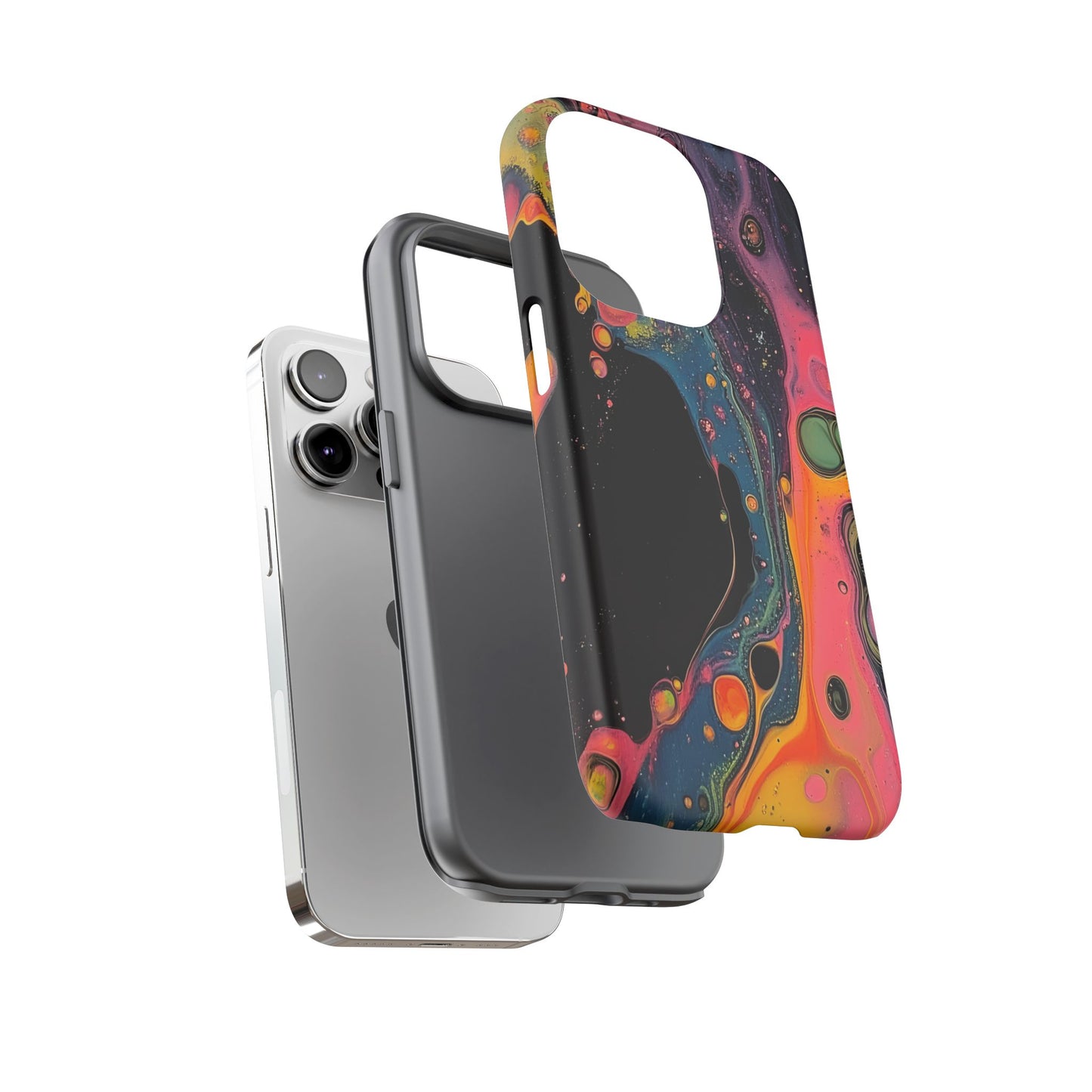 Psychedelic Modern Abstract_8 Customizable Tough Phone Case for iPhone 16, 15 Pro Max, Samsung S24 Ultra, Pixel 7 & more