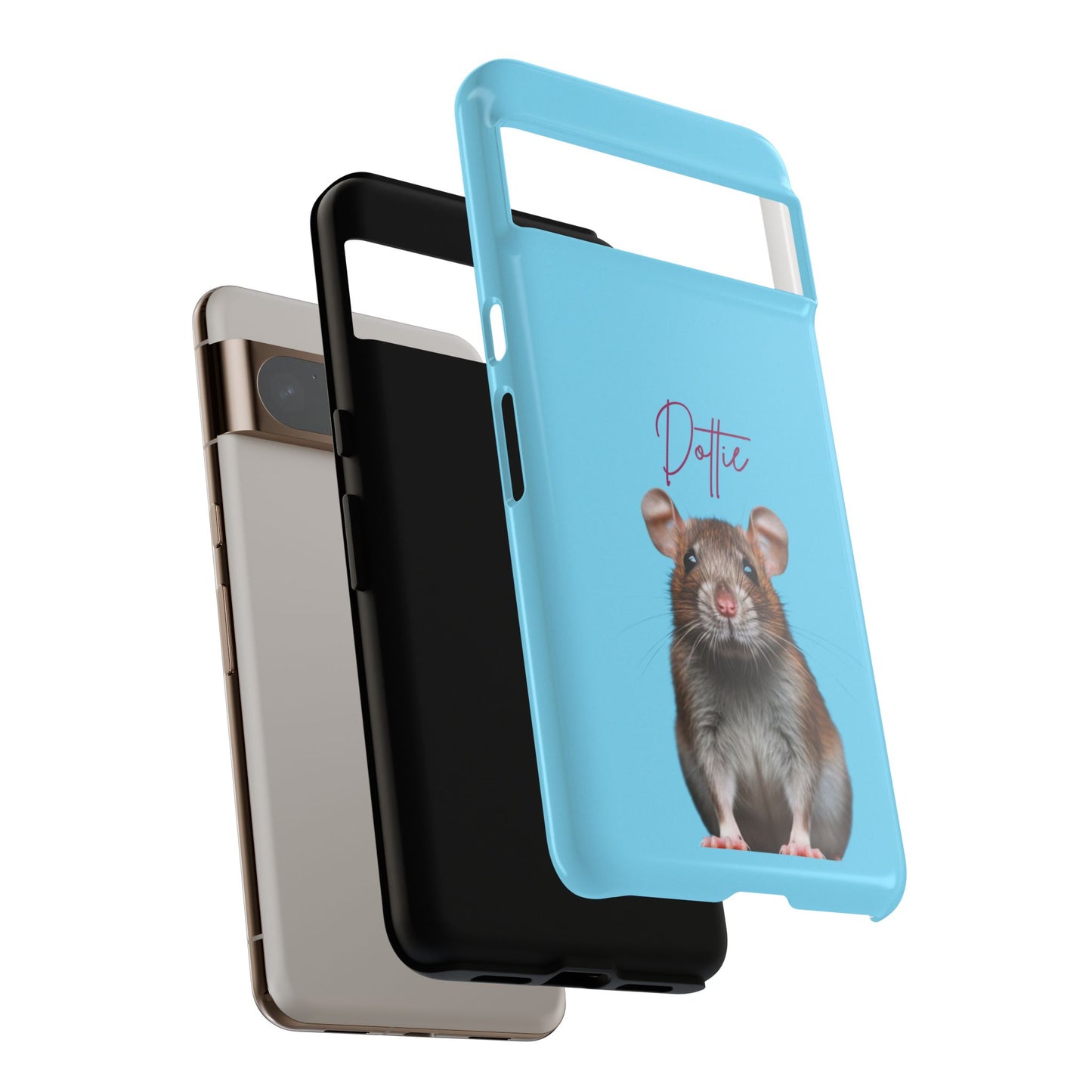 Customizable Pet Tough Phone Case Your Pet Photo or Digital Painting with Name_8 iPhone 16, 15 Pro Max, 15 Plus, Samsung S24 Ultra, Pixel 7