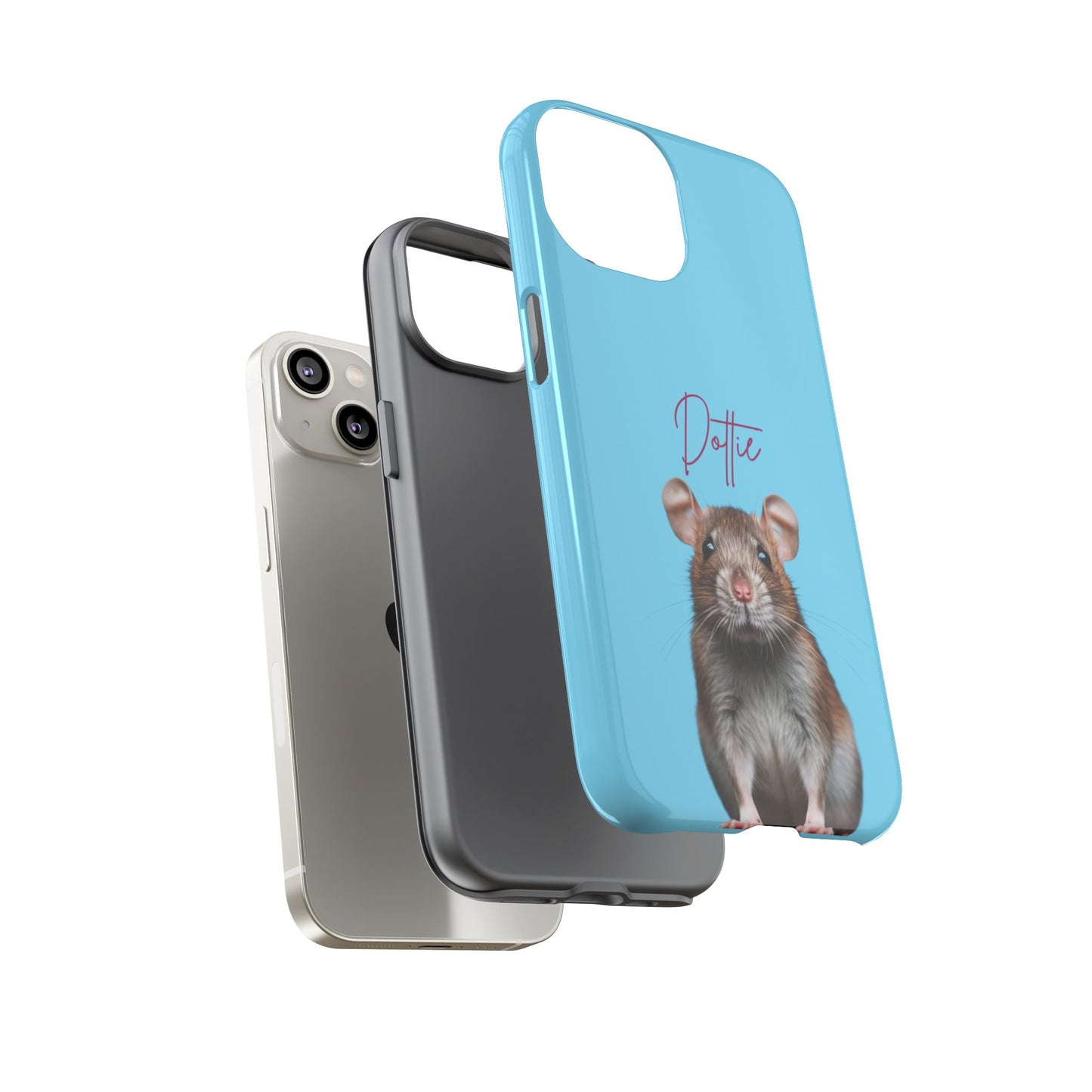 Customizable Pet Tough Phone Case Your Pet Photo or Digital Painting with Name_8 iPhone 16, 15 Pro Max, 15 Plus, Samsung S24 Ultra, Pixel 7