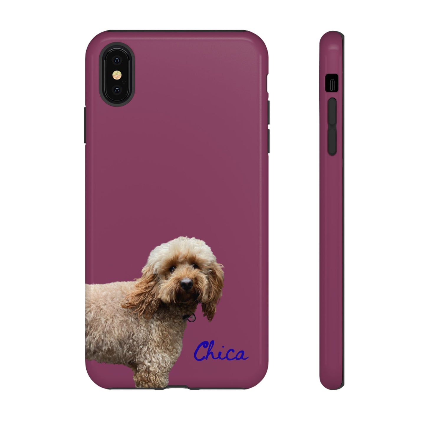 Customizable Pet Tough Phone Case Your Pet Photo or Digital Painting with Name_9 iPhone 16, 15 Pro Max, 15 Plus, Samsung S24 Ultra, Pixel 7
