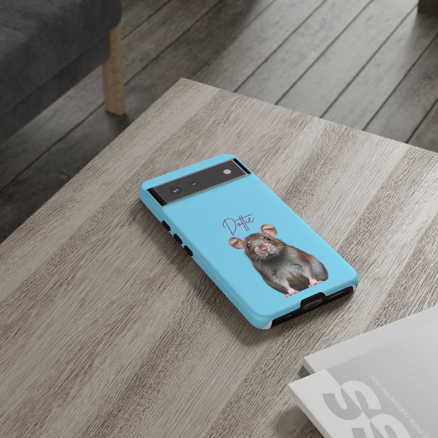 Customizable Pet Tough Phone Case Your Pet Photo or Digital Painting with Name_8 iPhone 16, 15 Pro Max, 15 Plus, Samsung S24 Ultra, Pixel 7