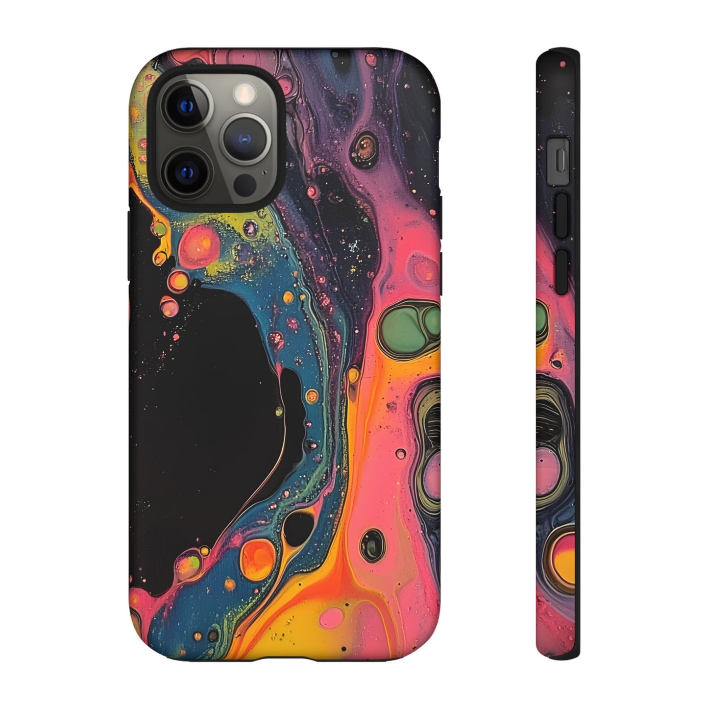 Psychedelic Modern Abstract_8 Customizable Tough Phone Case for iPhone 16, 15 Pro Max, Samsung S24 Ultra, Pixel 7 & more