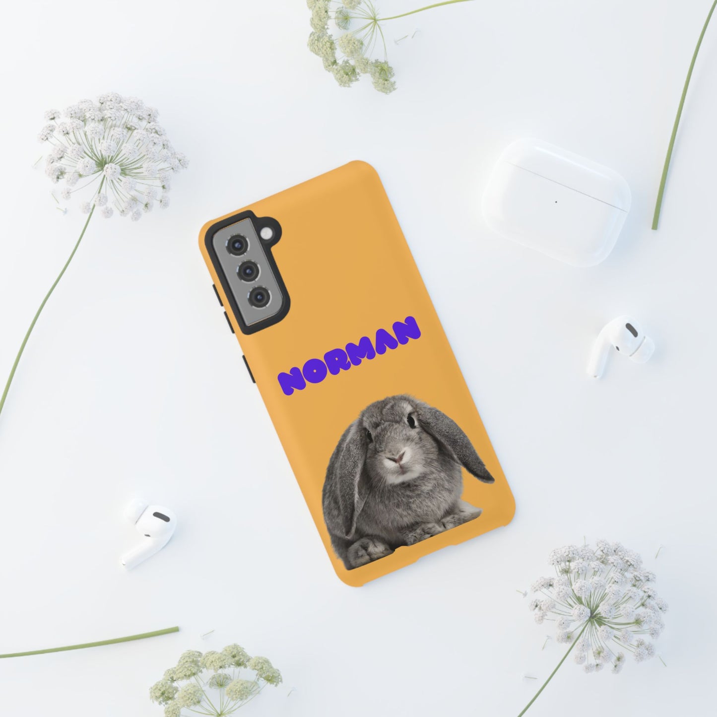 Customizable Pet Tough Phone Case Your Pet Photo or Digital Painting with Name_7