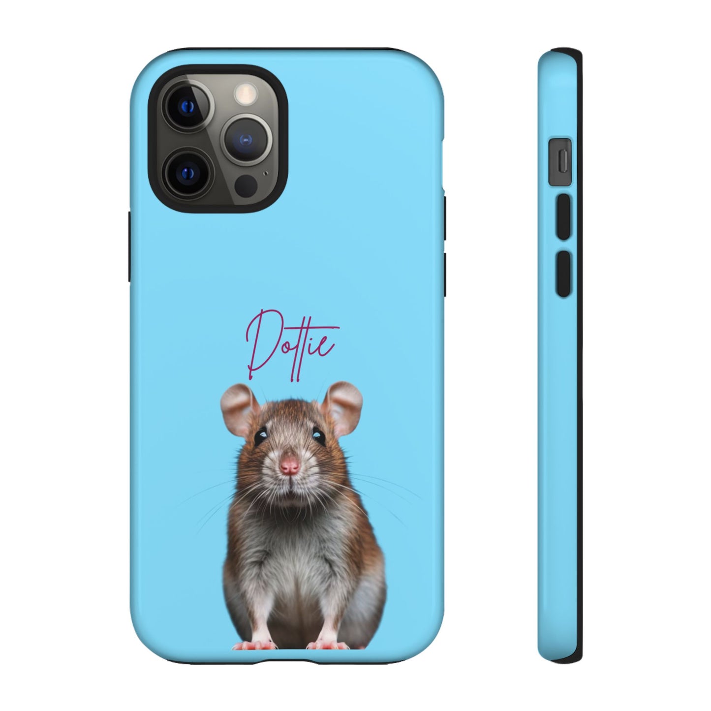 Customizable Pet Tough Phone Case Your Pet Photo or Digital Painting with Name_8 iPhone 16, 15 Pro Max, 15 Plus, Samsung S24 Ultra, Pixel 7