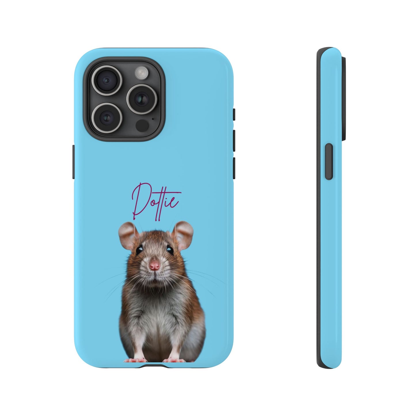 Customizable Pet Tough Phone Case Your Pet Photo or Digital Painting with Name_8 iPhone 16, 15 Pro Max, 15 Plus, Samsung S24 Ultra, Pixel 7
