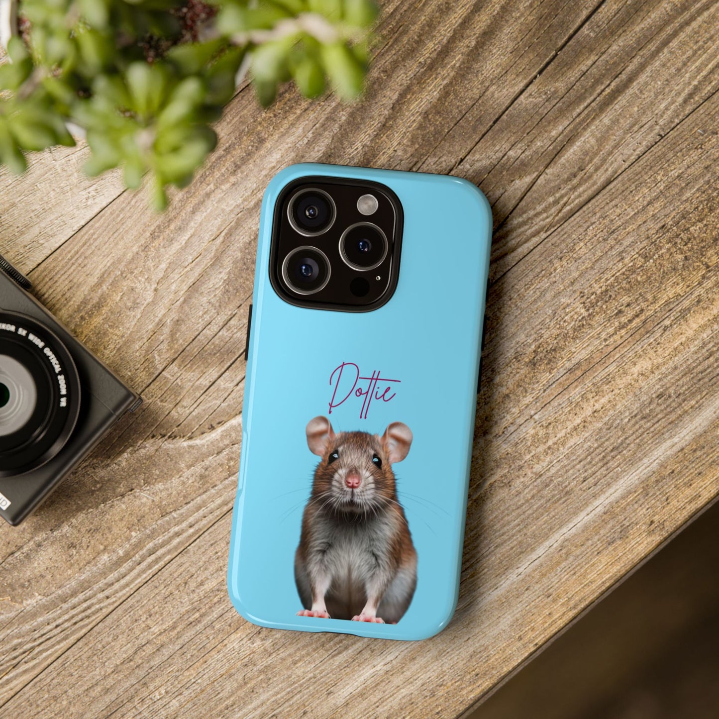 Customizable Pet Tough Phone Case Your Pet Photo or Digital Painting with Name_8 iPhone 16, 15 Pro Max, 15 Plus, Samsung S24 Ultra, Pixel 7