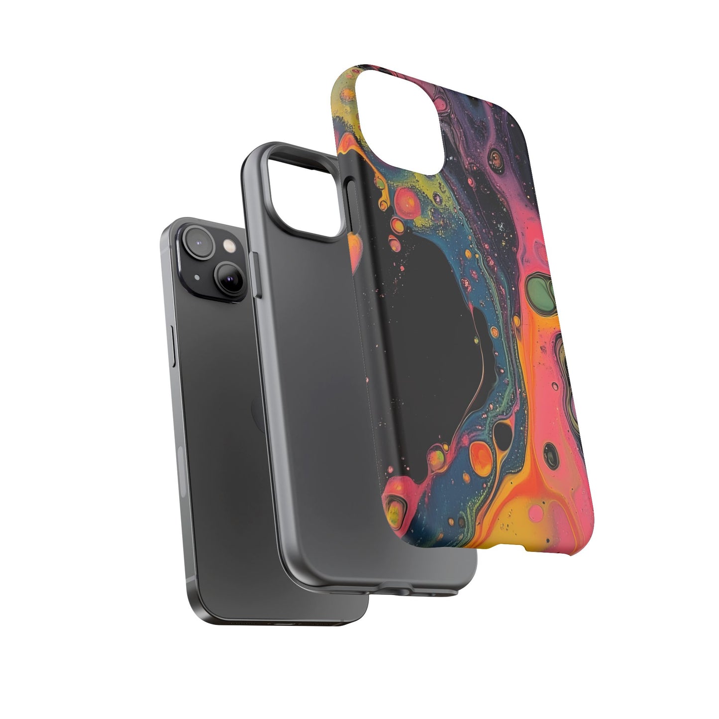 Psychedelic Modern Abstract_8 Customizable Tough Phone Case for iPhone 16, 15 Pro Max, Samsung S24 Ultra, Pixel 7 & more