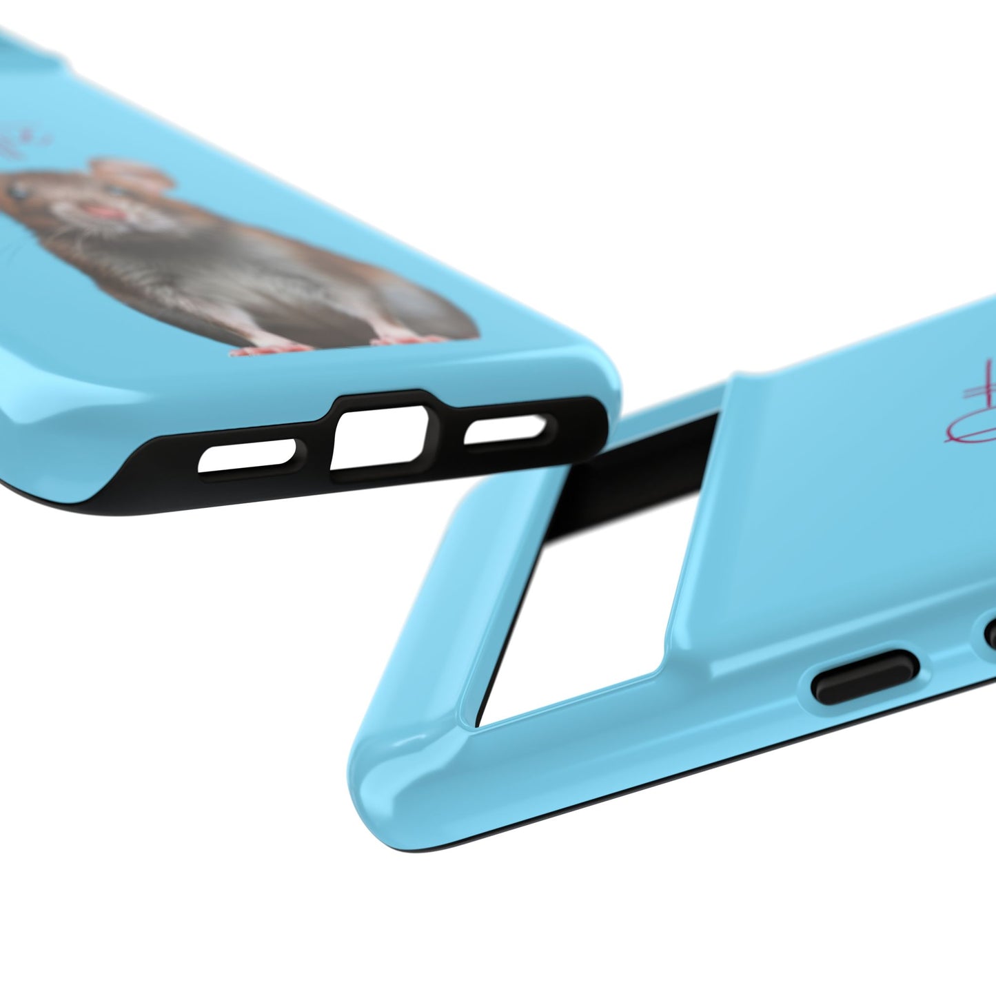 Customizable Pet Tough Phone Case Your Pet Photo or Digital Painting with Name_8 iPhone 16, 15 Pro Max, 15 Plus, Samsung S24 Ultra, Pixel 7