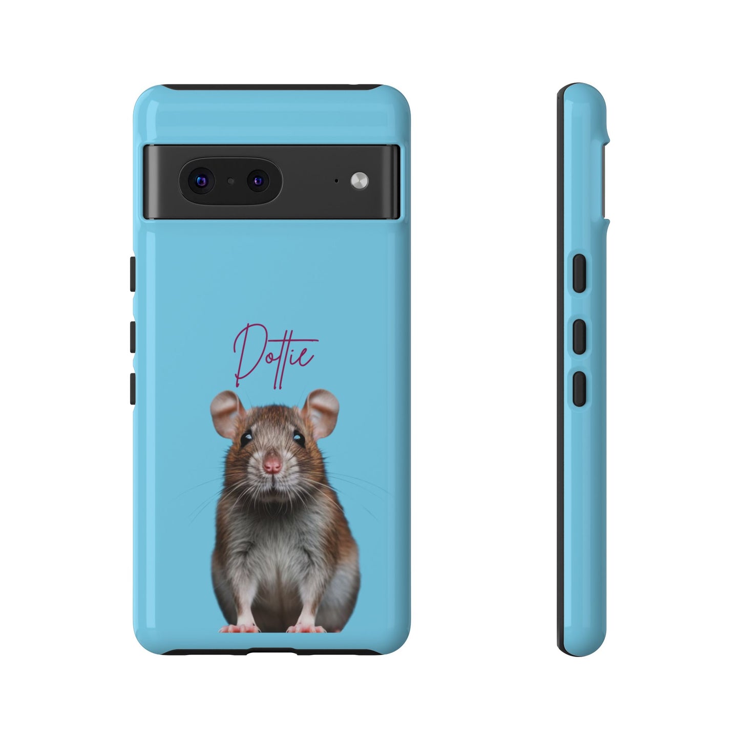 Customizable Pet Tough Phone Case Your Pet Photo or Digital Painting with Name_8 iPhone 16, 15 Pro Max, 15 Plus, Samsung S24 Ultra, Pixel 7