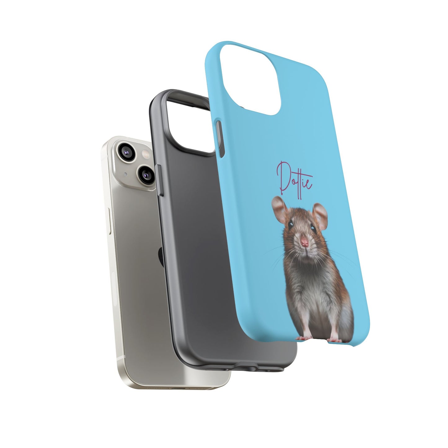 Customizable Pet Tough Phone Case Your Pet Photo or Digital Painting with Name_8 iPhone 16, 15 Pro Max, 15 Plus, Samsung S24 Ultra, Pixel 7