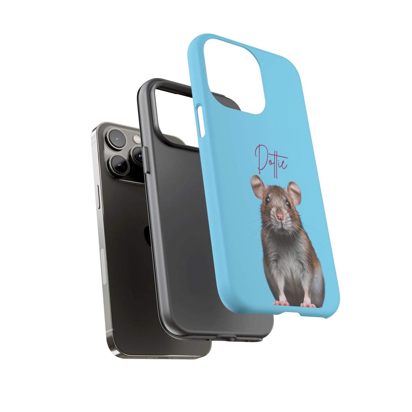 Customizable Pet Tough Phone Case Your Pet Photo or Digital Painting with Name_8 iPhone 16, 15 Pro Max, 15 Plus, Samsung S24 Ultra, Pixel 7